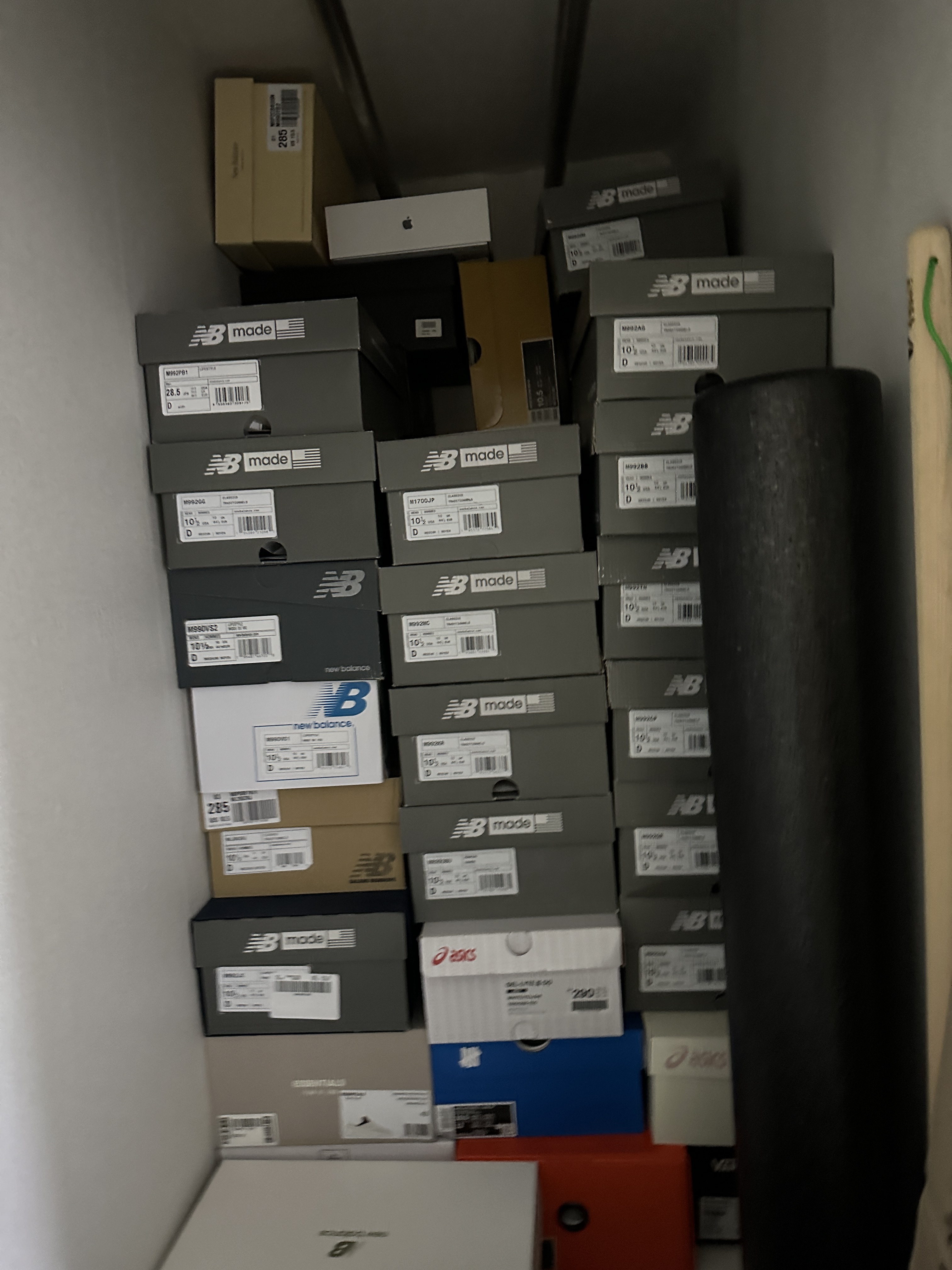 New Balance 992 Made in USA Navy, New Balance 992 Made in USA Grey - D Standard 착용 스타일