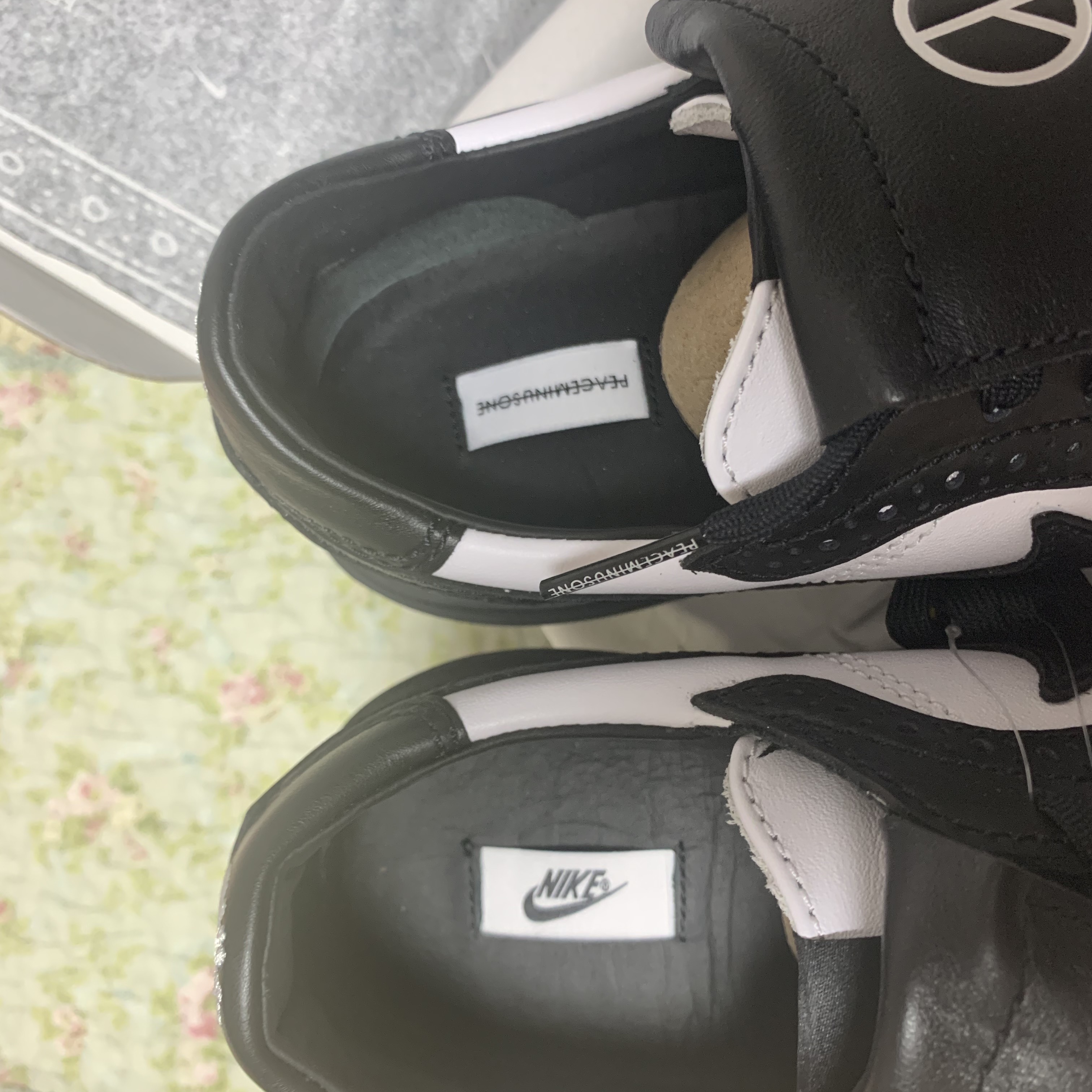 Nike x Peaceminusone Kwondo1 Black and White 착용 스타일 - 5