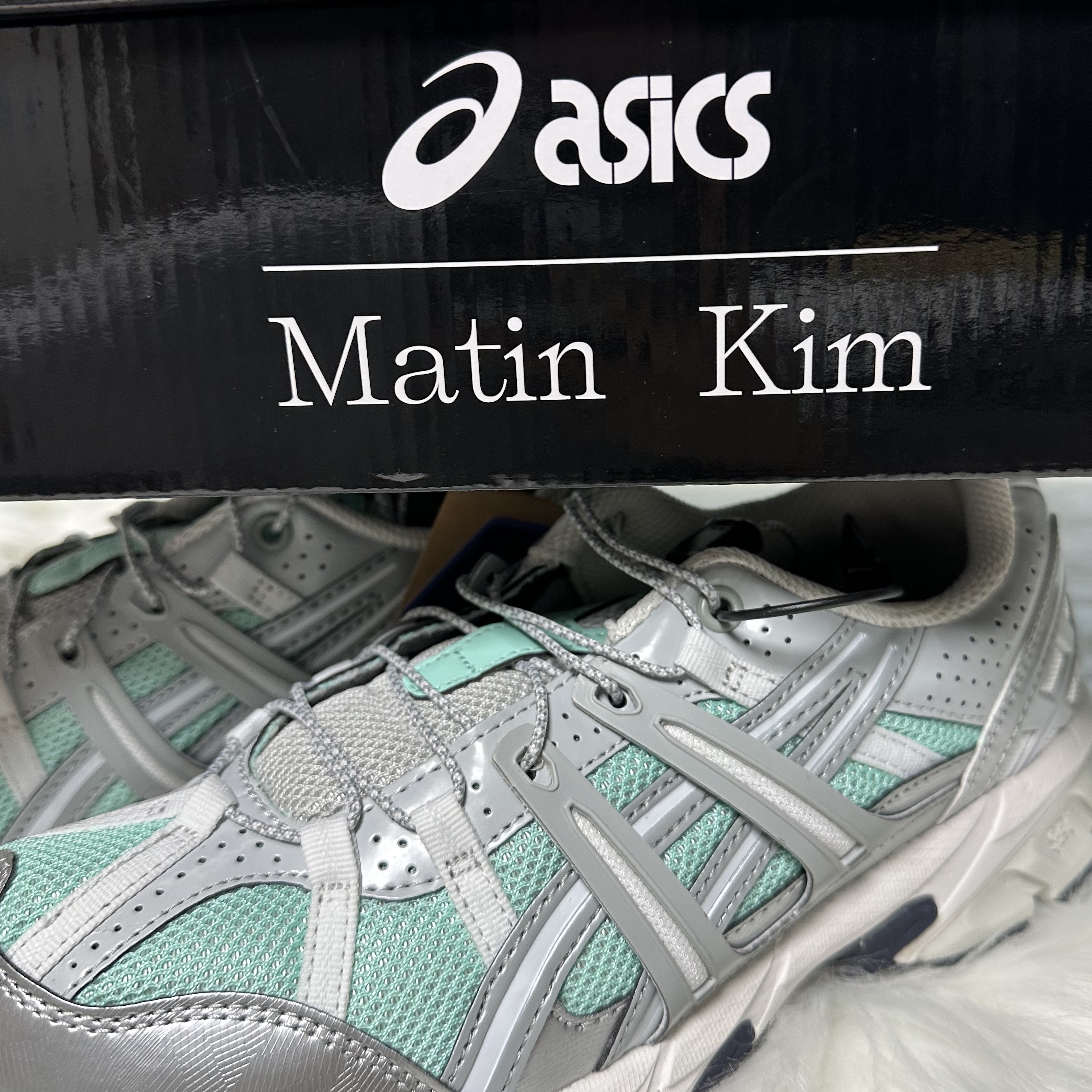 (W) Asics x Matin Kim Gel-Sonoma 15-50 Oasis Green Pure Silver 착용 스타일 - 2