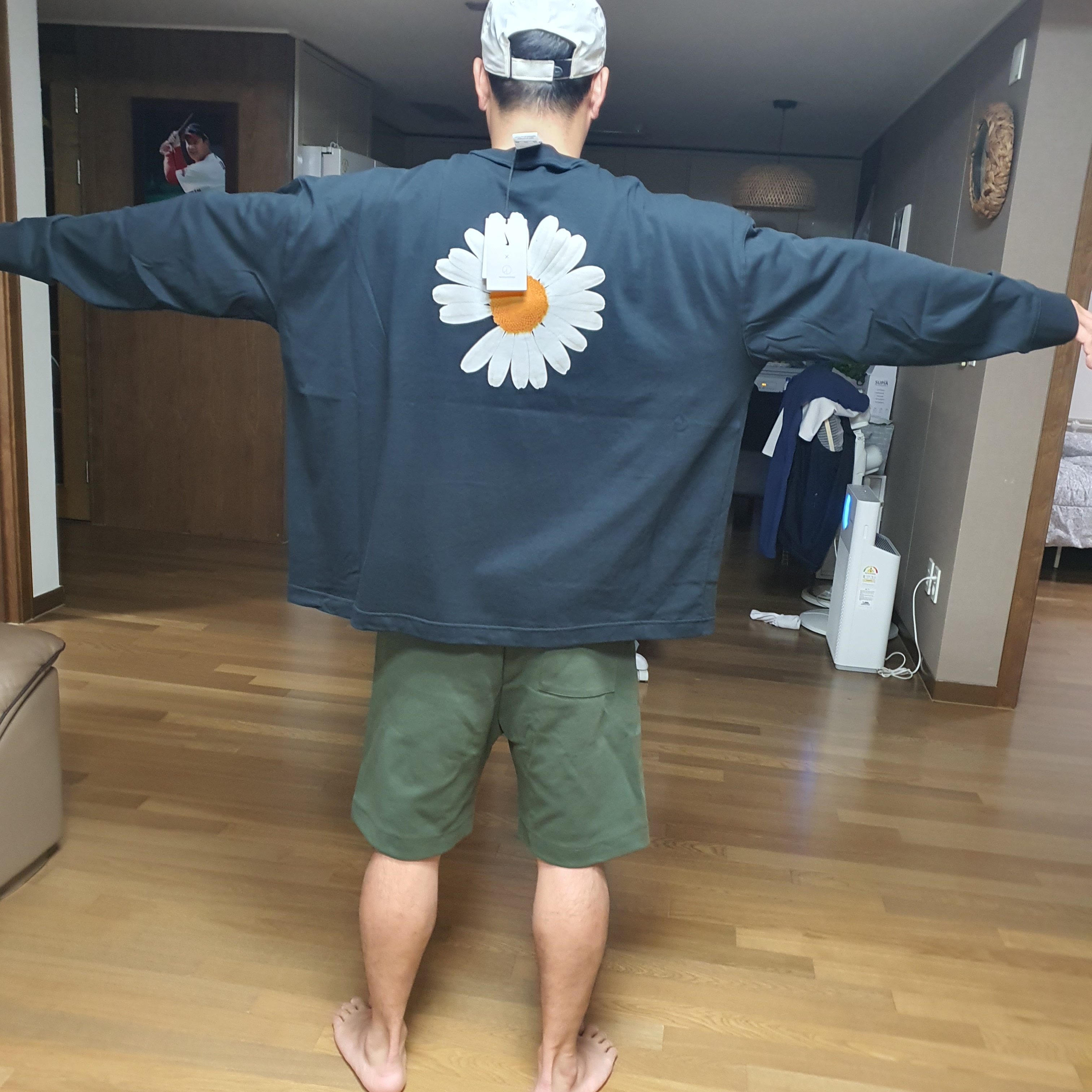 Nike x Peaceminusone LS T-Shirt Black (DR0098-010) 착용 스타일 - 3