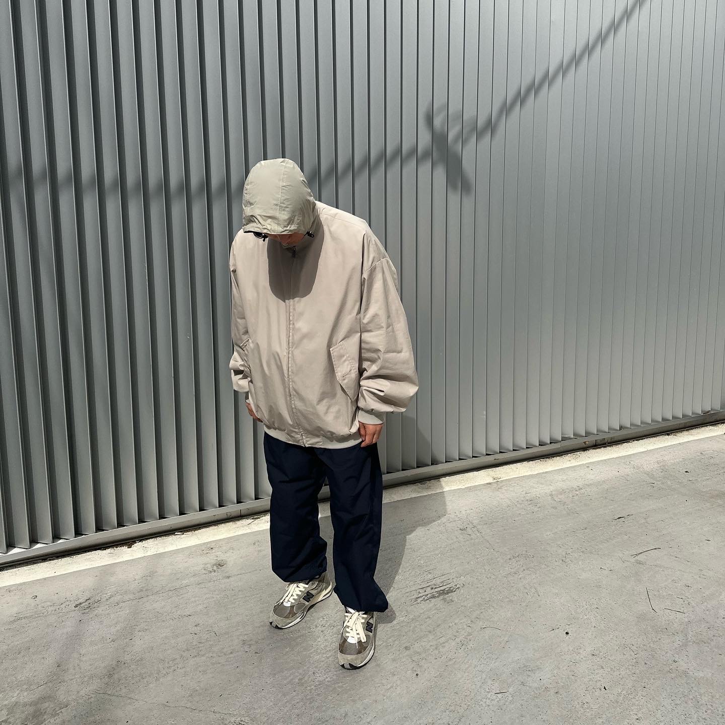 New Balance x JJJJound 991 Made in UK Grey 착용 스타일 - 3