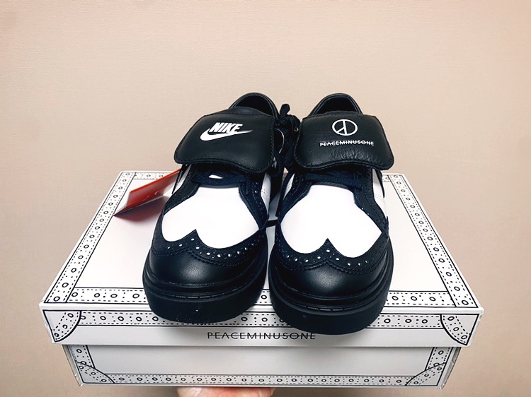 Nike x Peaceminusone Kwondo1 Black and White 착용 스타일 - 2