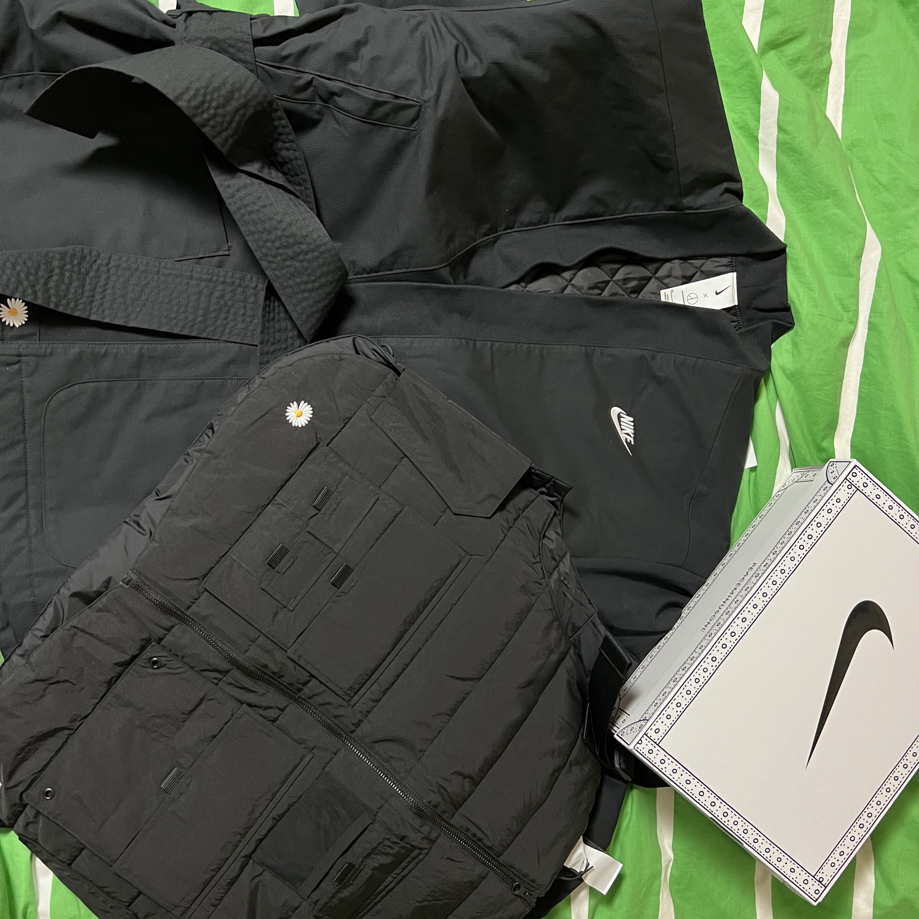 Nike x Peaceminusone 2+1 Jacket Black (DR0100-010) 착용 스타일 - 4