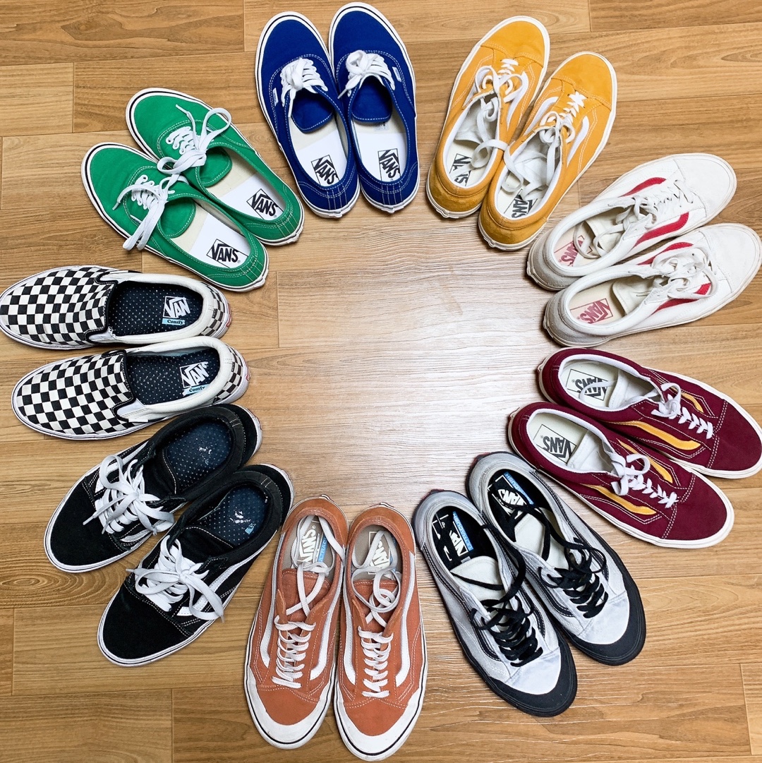 Vans Authentic 44 DX Anaheim Factory Emerald Green, Vans Authentic 44 DX Anaheim Factory Blue 착용 스타일