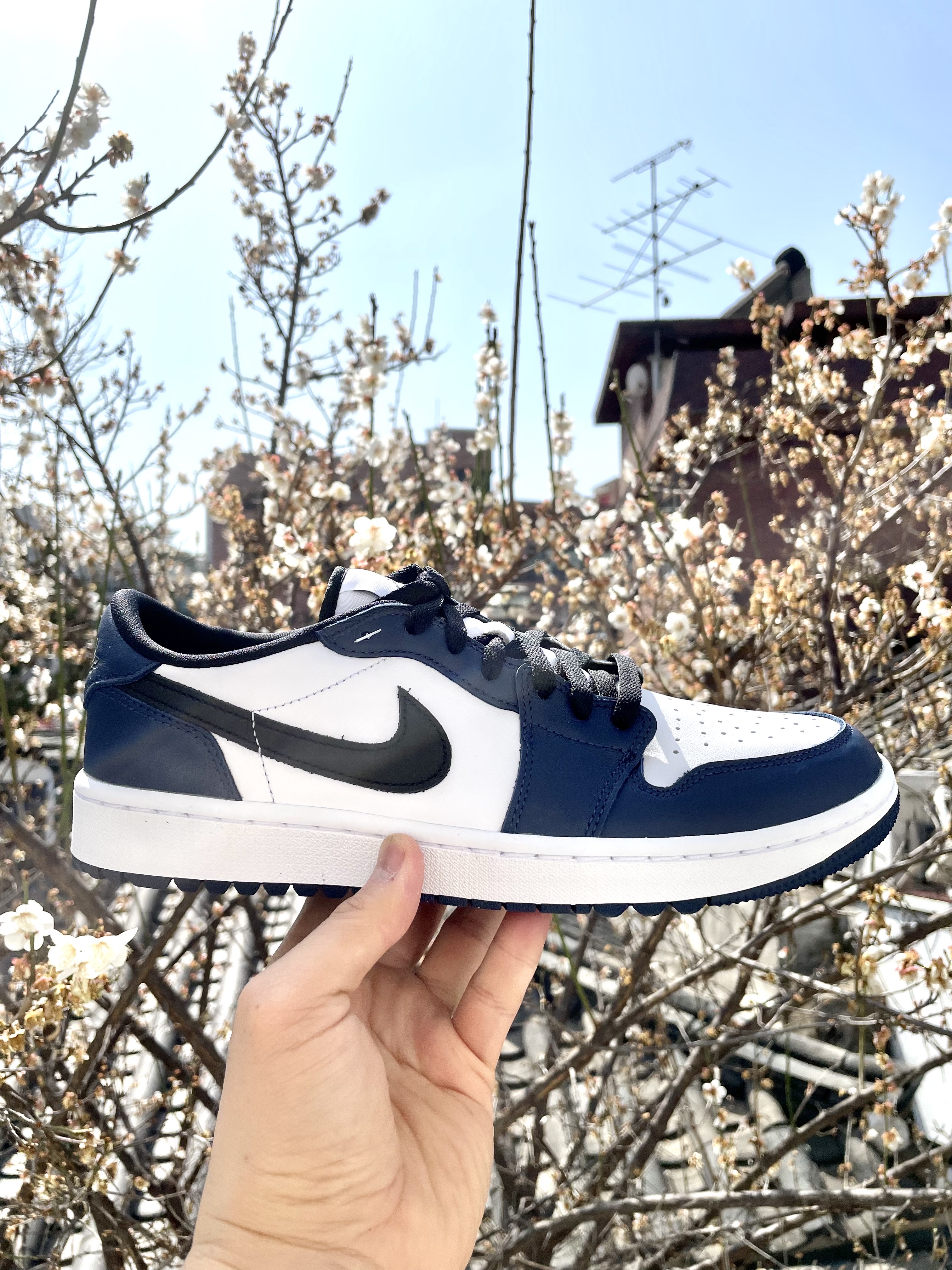 Jordan 1 Low Golf Midnight Navy 착용 스타일