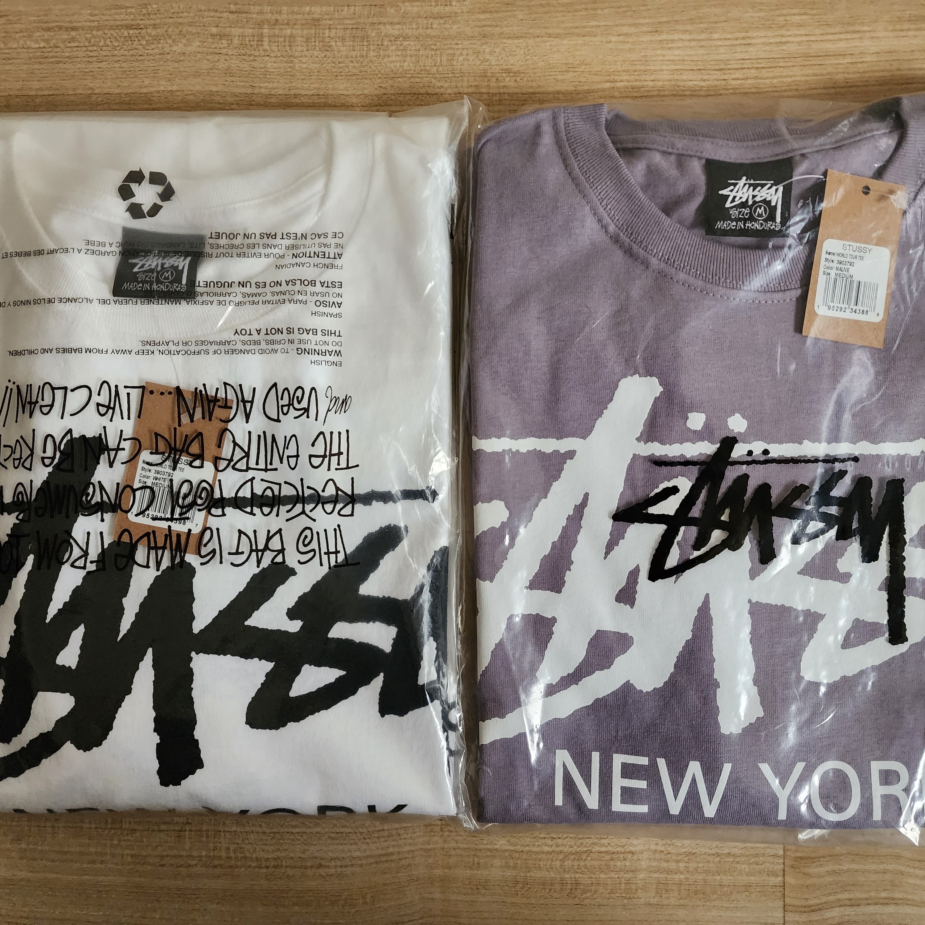 Stussy World Tour T-Shirt White 2023 착용 스타일