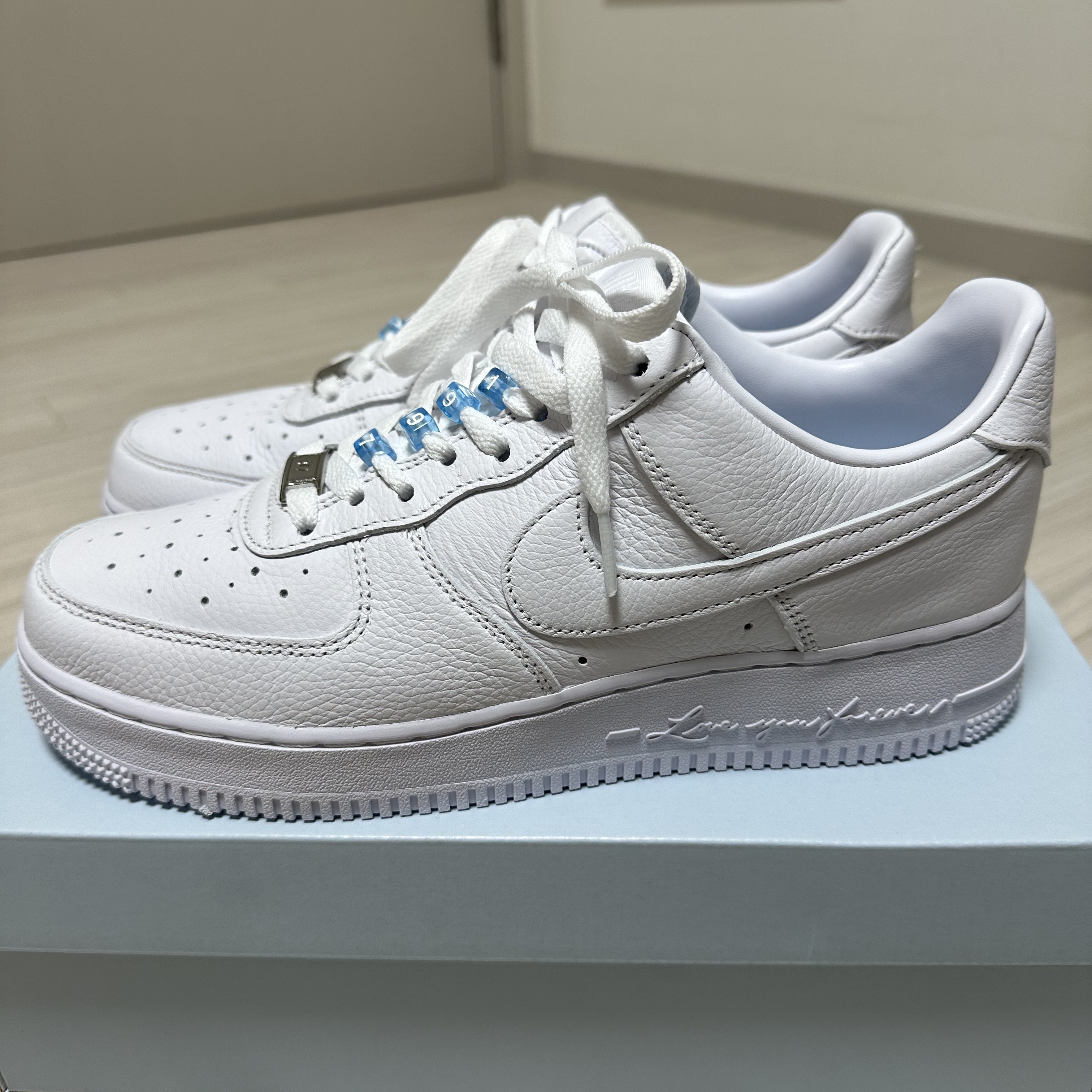 Nike x Drake Nocta Air Force 1 Low SP Certified Lover Boy White 착용 스타일