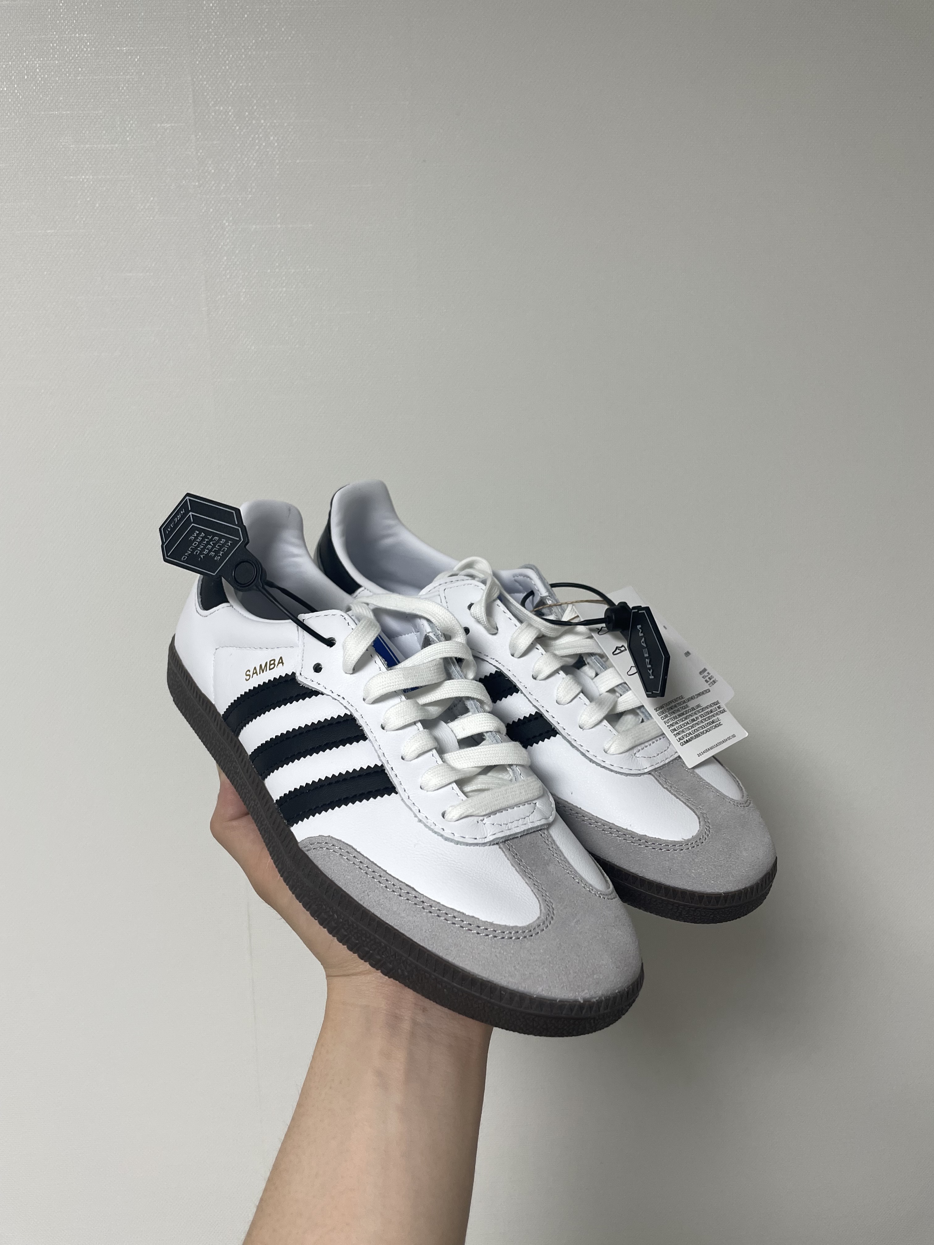 Adidas Samba OG Cloud White ์ฐฉ์ฉ ์คํ์ผ - 2