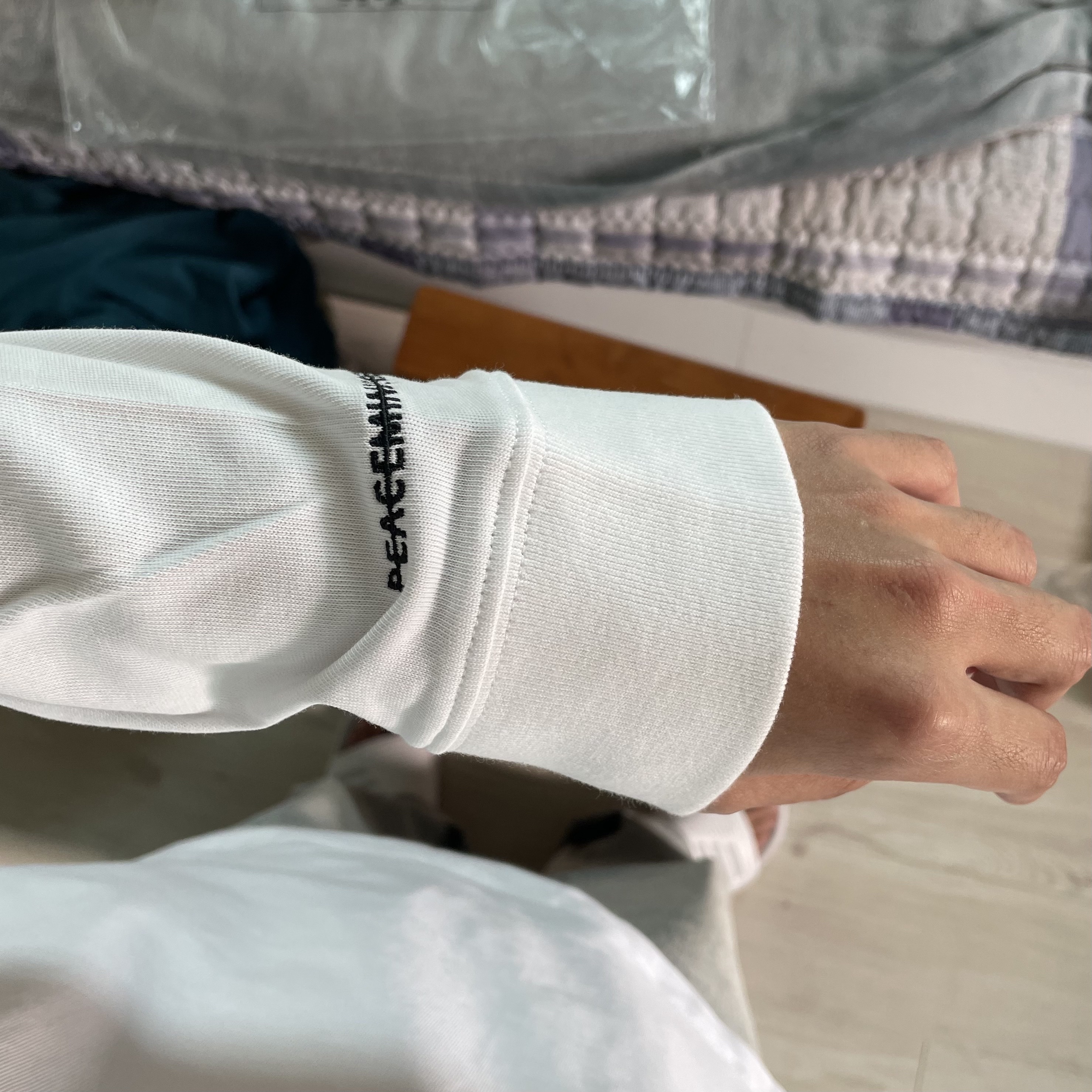Nike x Peaceminusone LS T-Shirt White (DR0098-100) 착용 스타일 - 4
