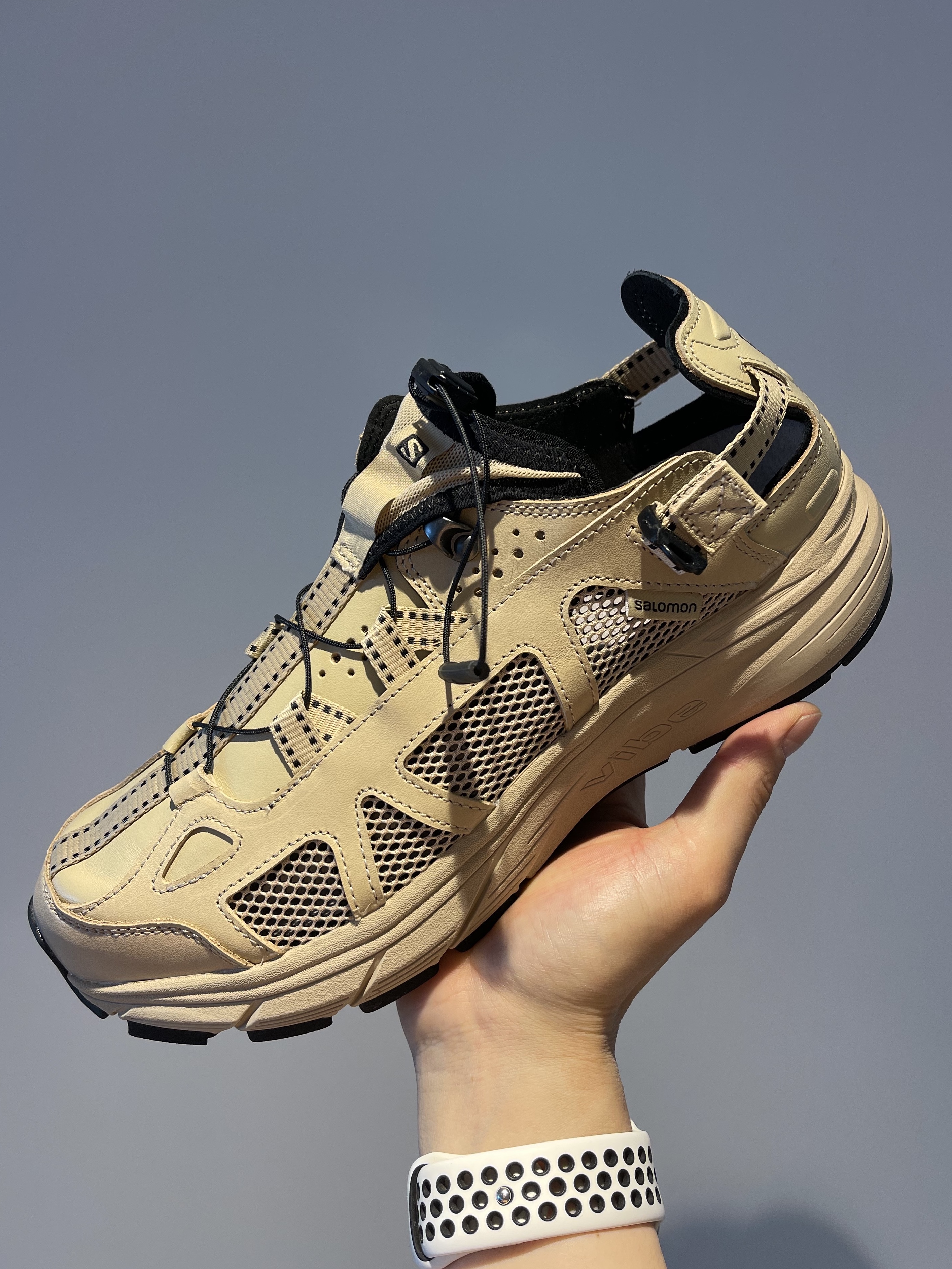 Salomon Techsonic Leather ADV Safari 착용 스타일 - 4