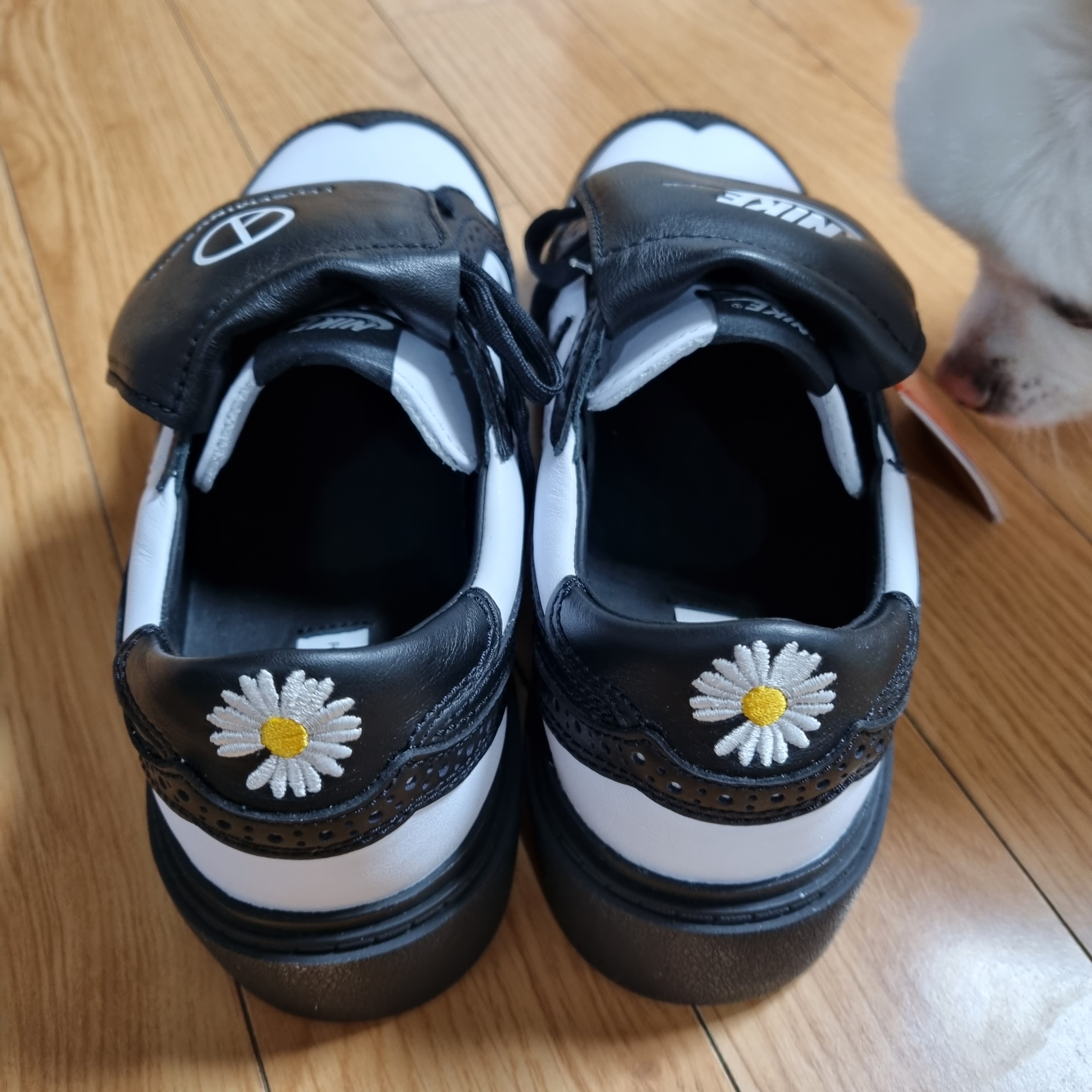 Nike x Peaceminusone Kwondo1 Black and White 착용 스타일 - 3