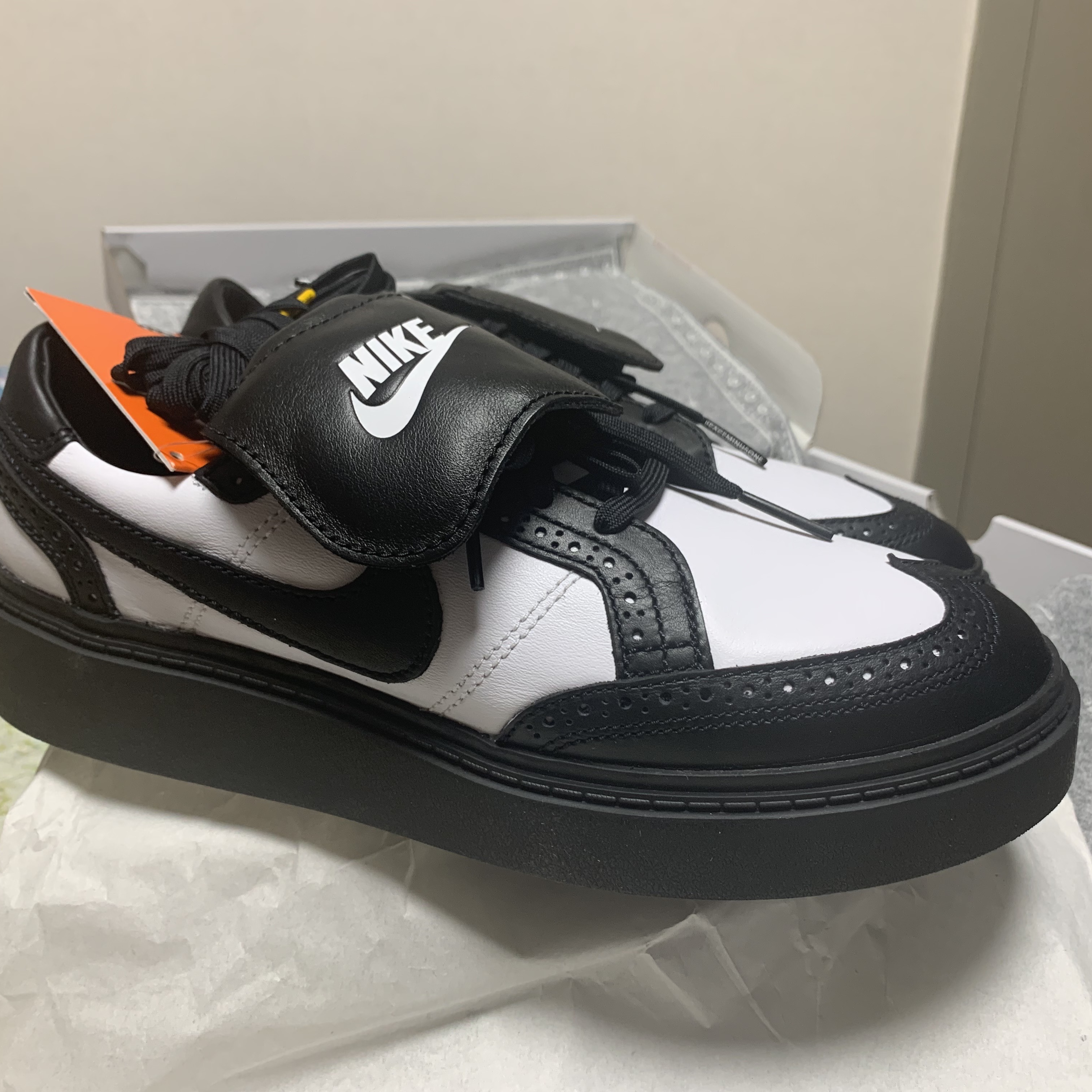 Nike x Peaceminusone Kwondo1 Black and White 착용 스타일 - 4