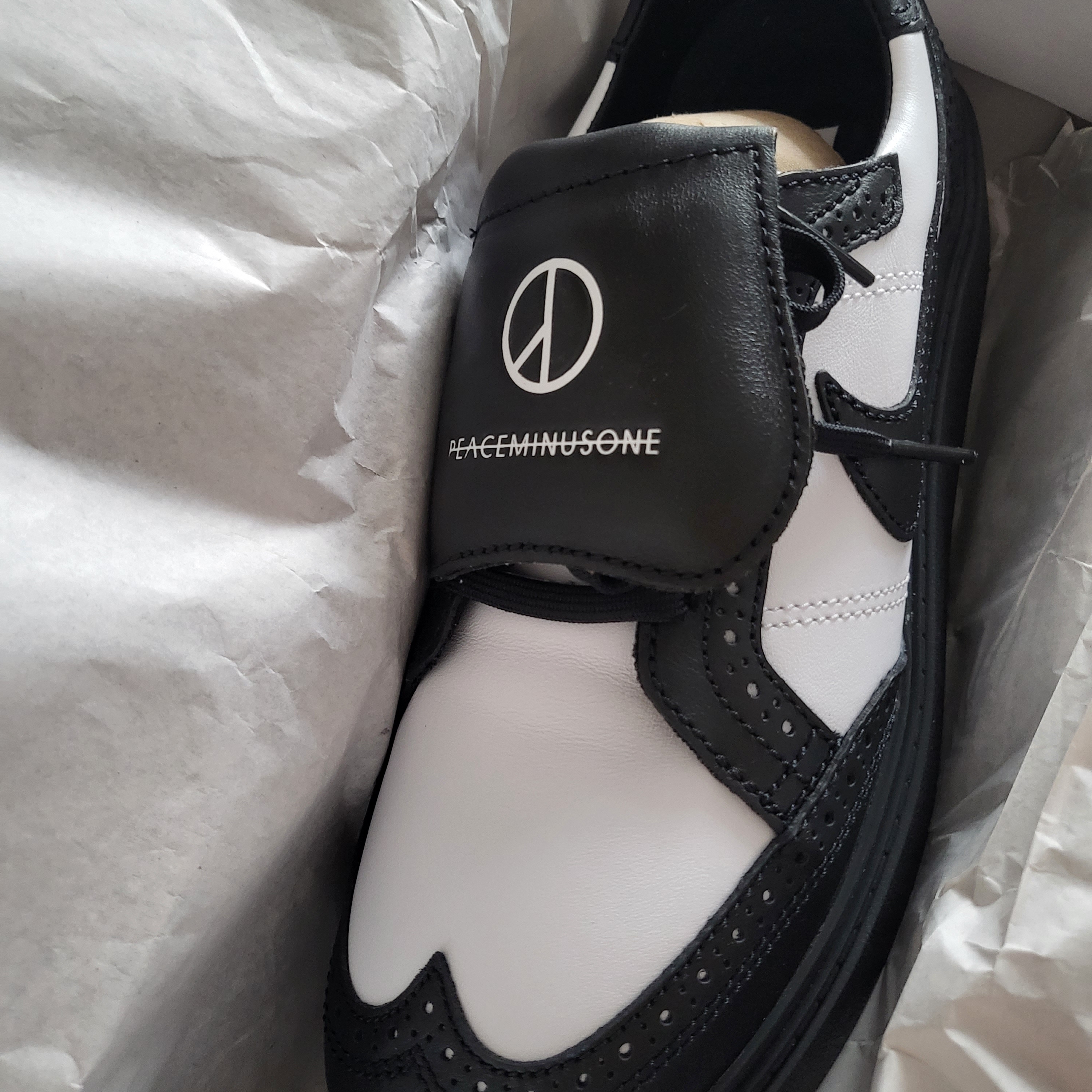 Nike x Peaceminusone Kwondo1 Black and White 착용 스타일