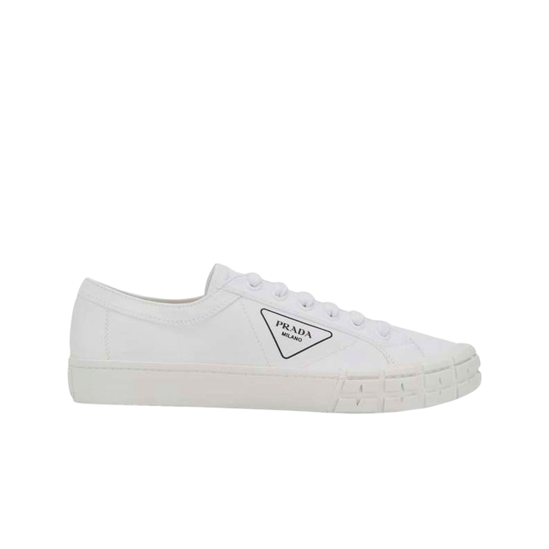 프라다 나일론 개버딘 스니커즈 화이트(Prada Gabardine Fabric Sneakers White) - 1