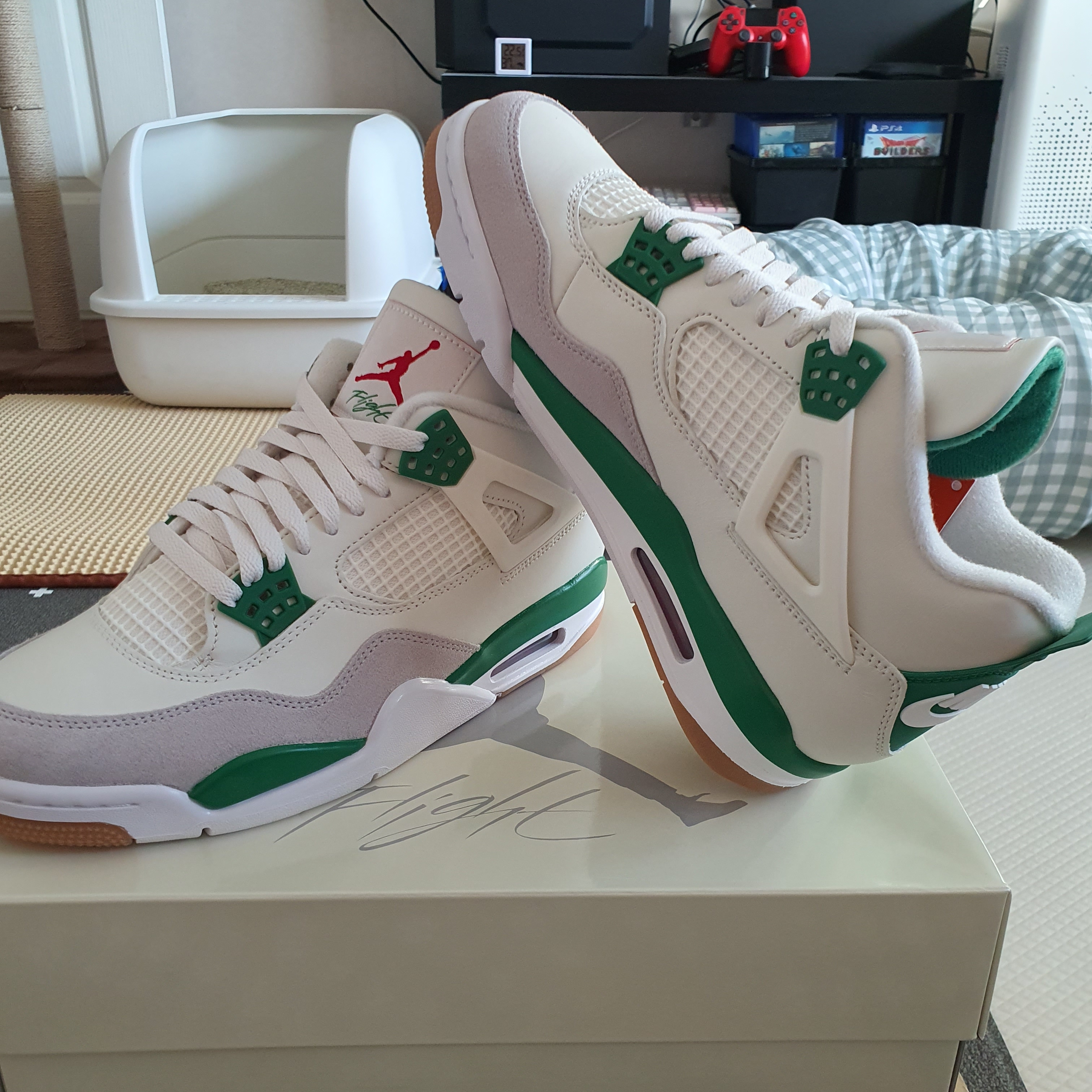 Jordan 4 x Nike SB Retro SP Pine Green 착용 스타일 - 3