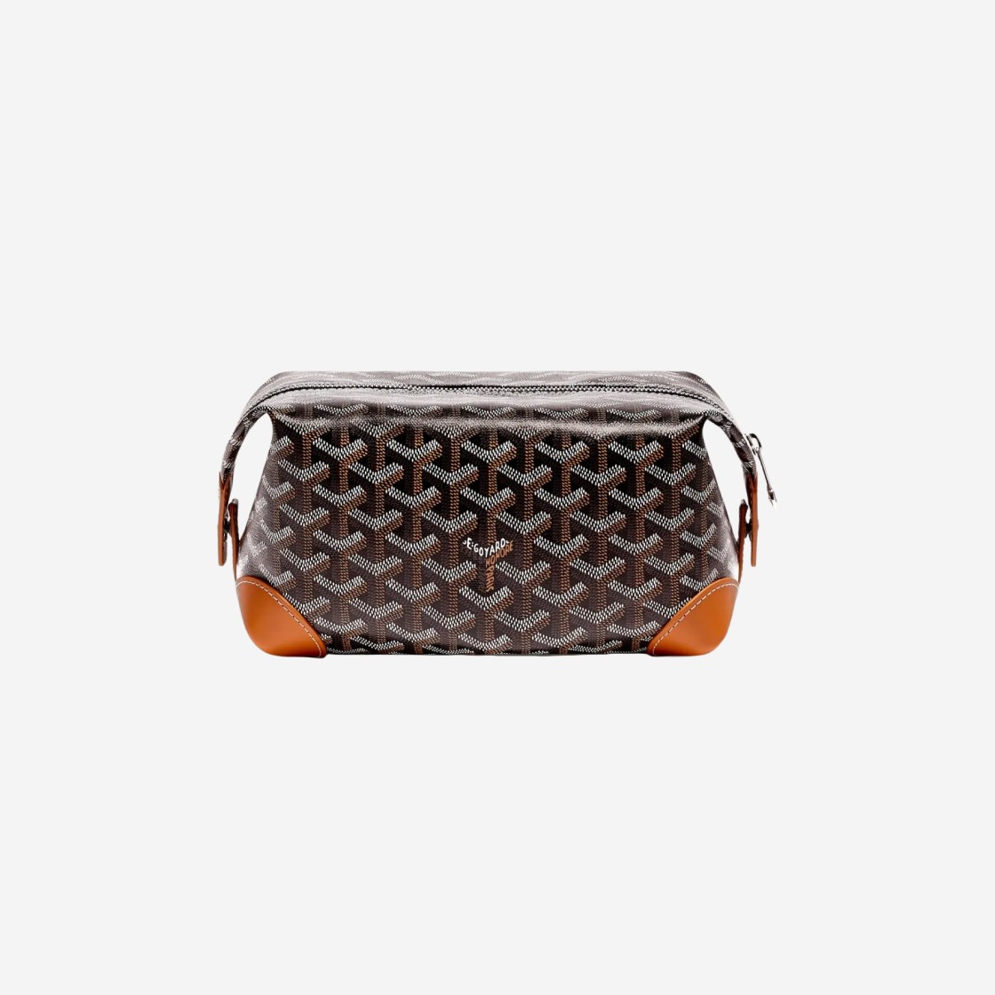 Goyard Bowling 25 Toiletry Bag Black Tan 상세 이미지 2