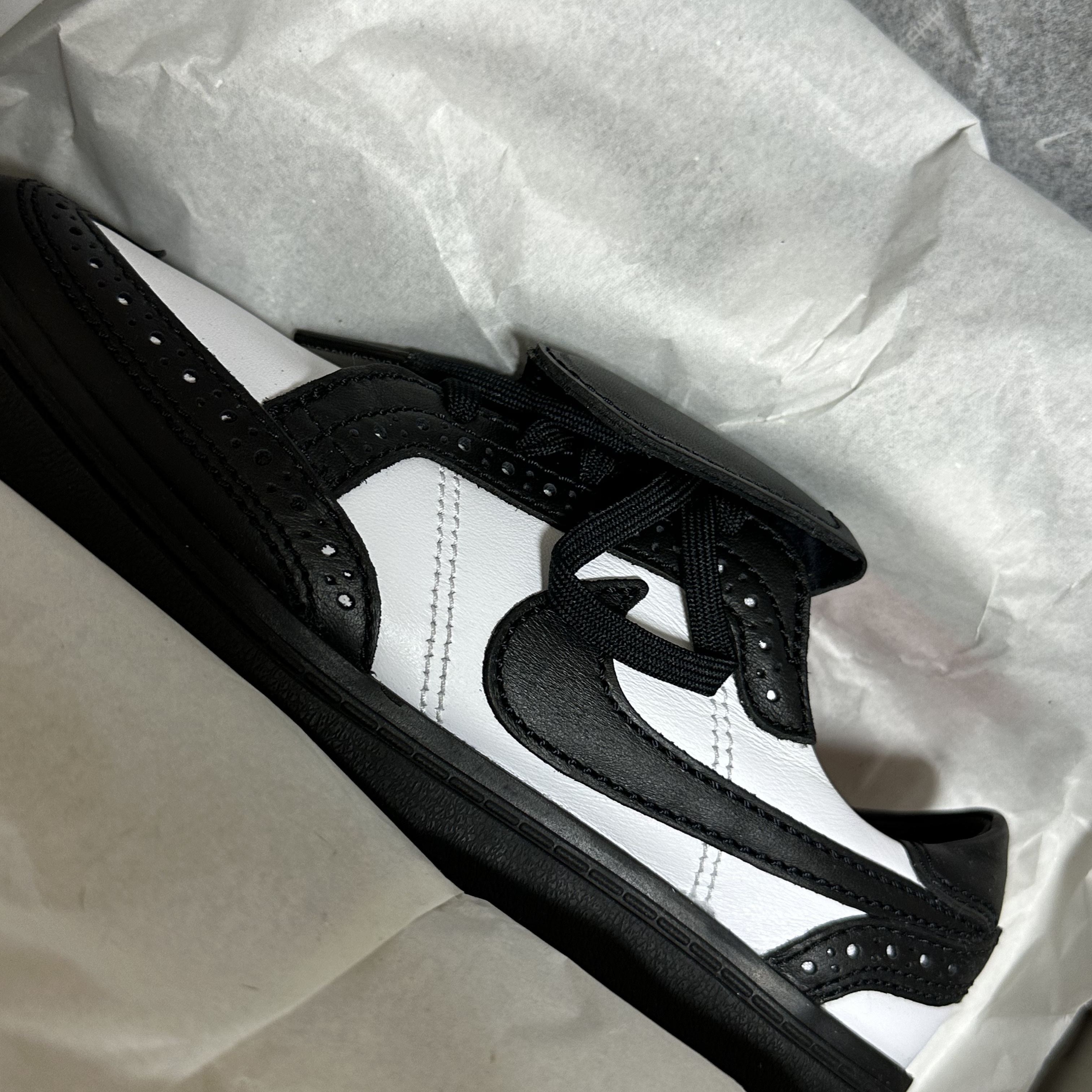 Nike x Peaceminusone Kwondo1 Black and White 착용 스타일