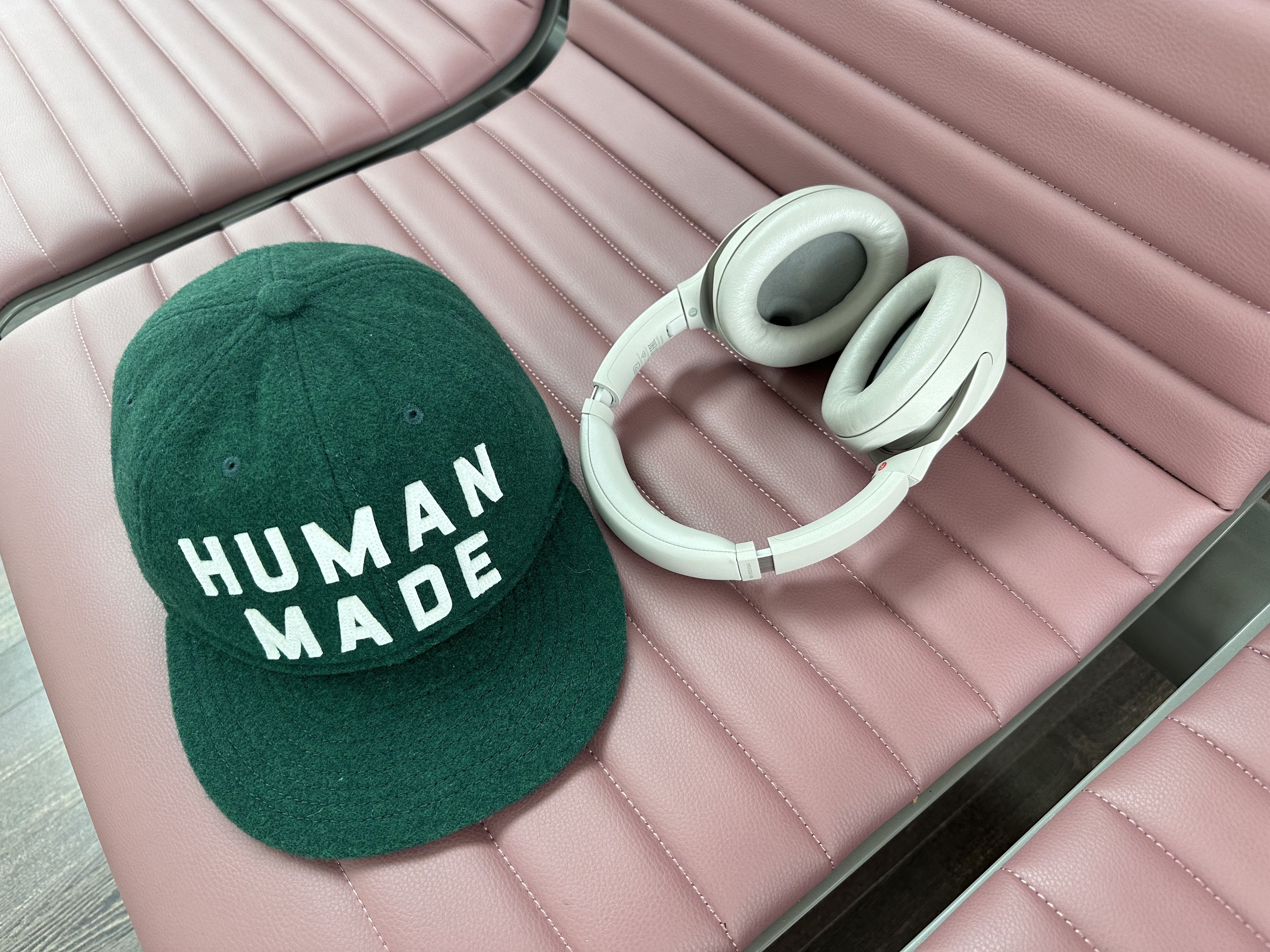 Human Made 6-Panel Wool Cap Green 착용 스타일