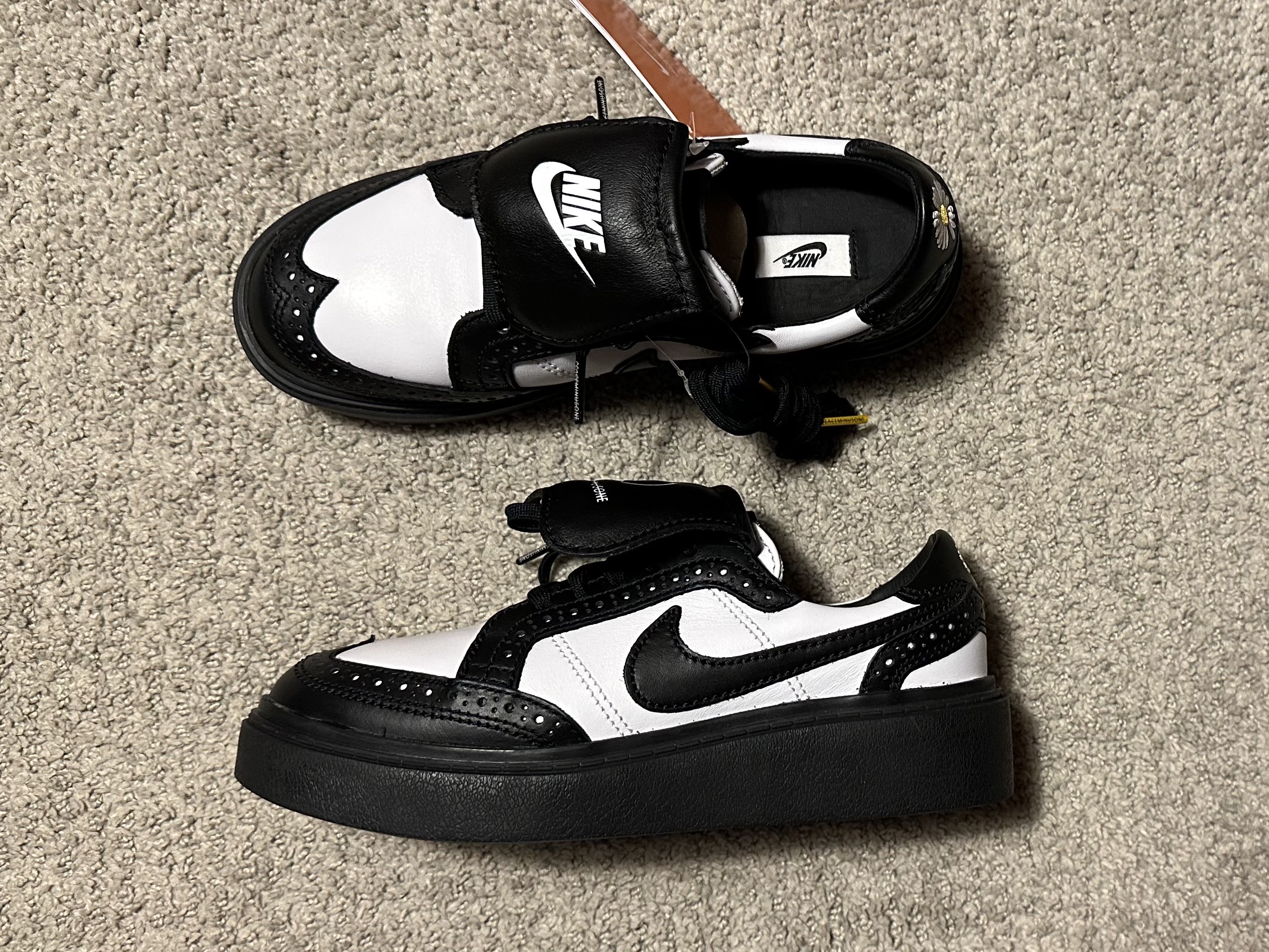 Nike x Peaceminusone Kwondo1 Black and White 착용 스타일 - 3