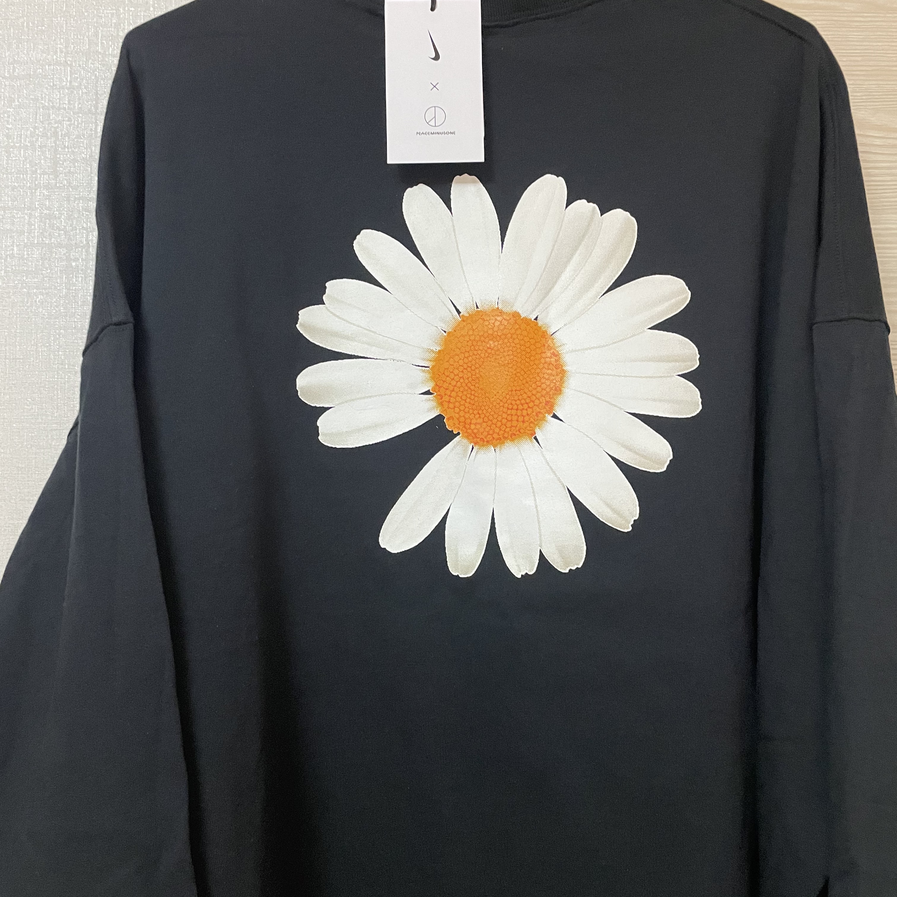 Nike x Peaceminusone Kwondo1 Black and White, Nike x Peaceminusone LS T-Shirt Black (DR0098-010) 착용 스타일 - 2