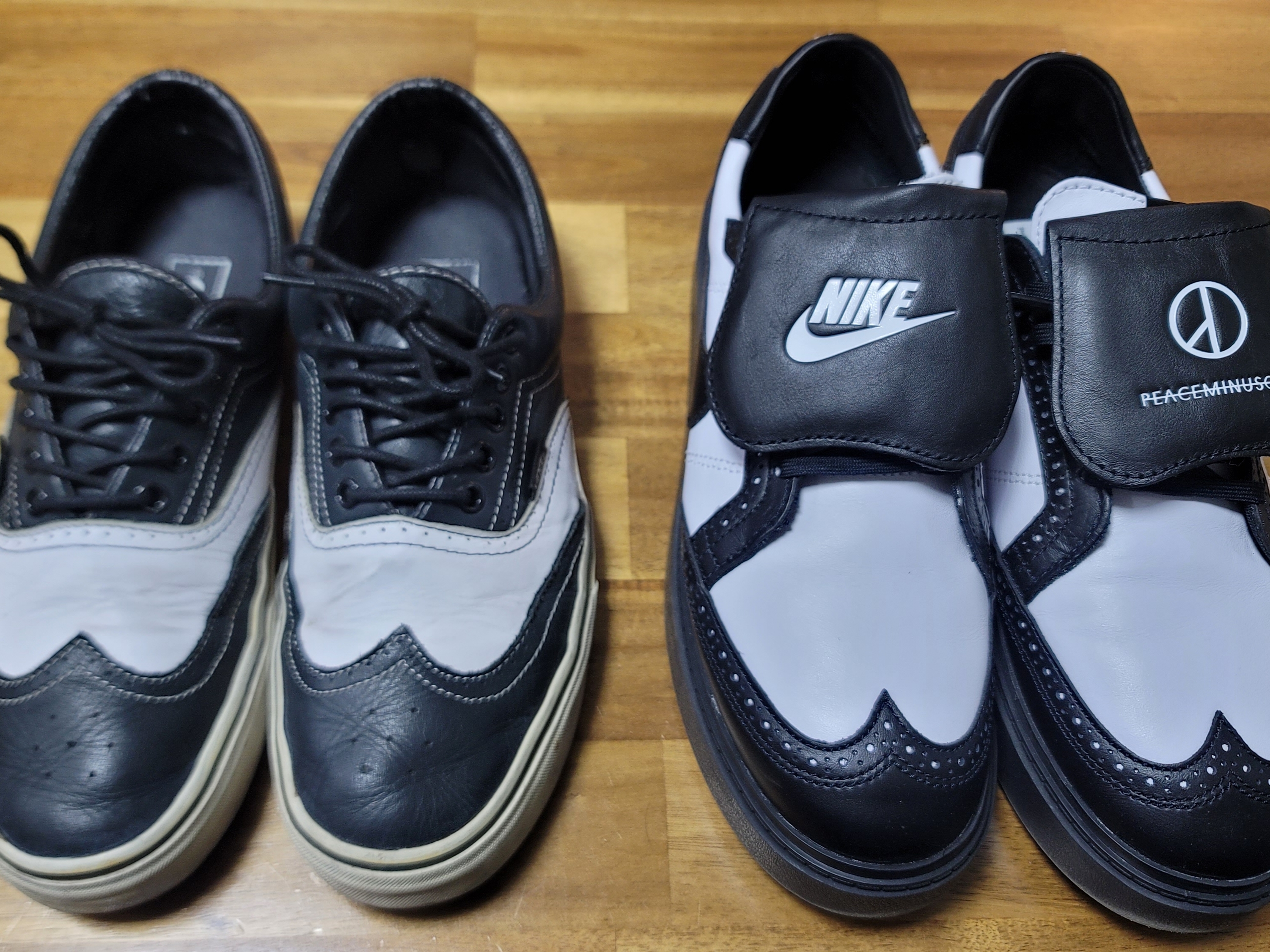 Nike x Peaceminusone Kwondo1 Black and White 착용 스타일