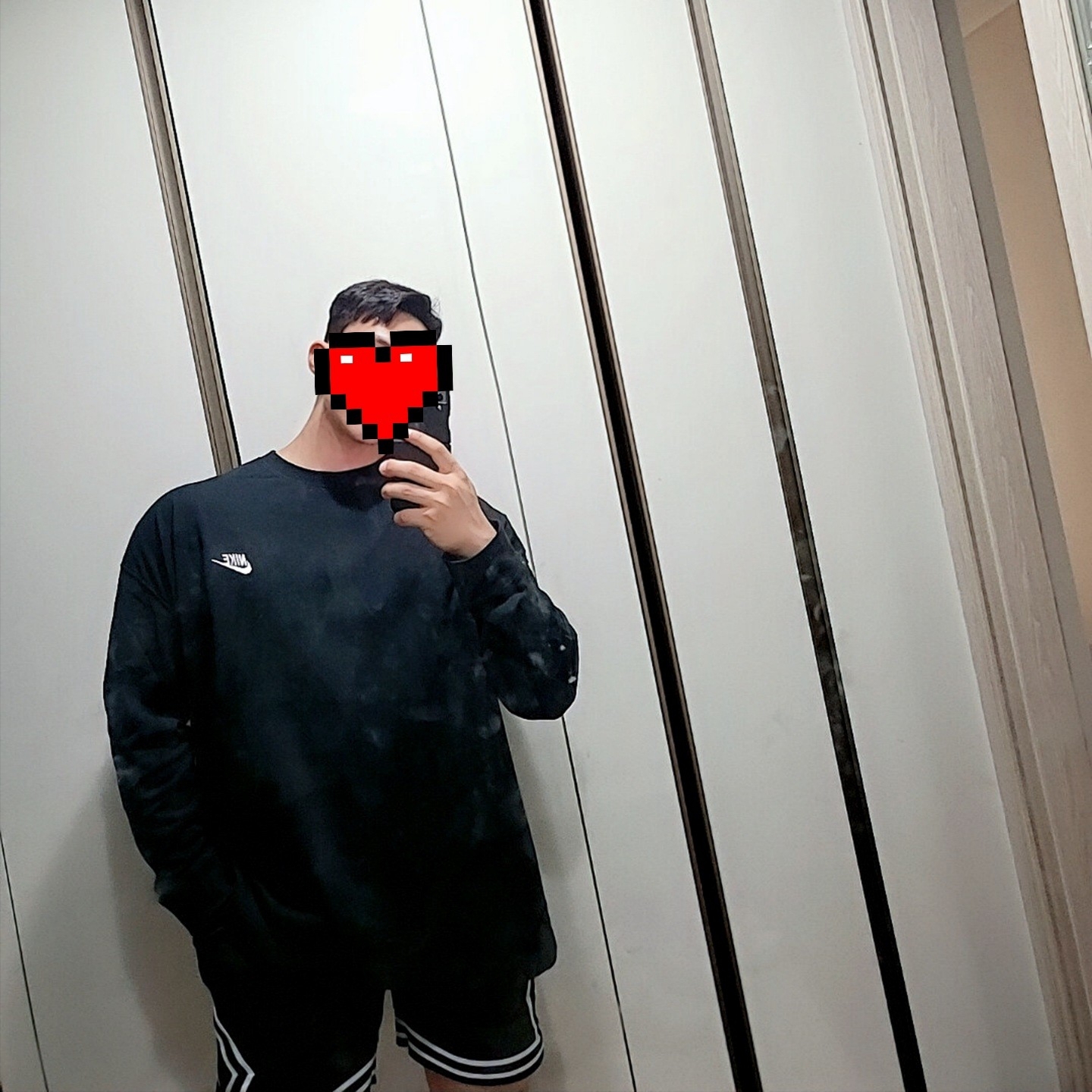 Nike x Peaceminusone LS T-Shirt Black (DR0098-010) 착용 스타일 - 1
