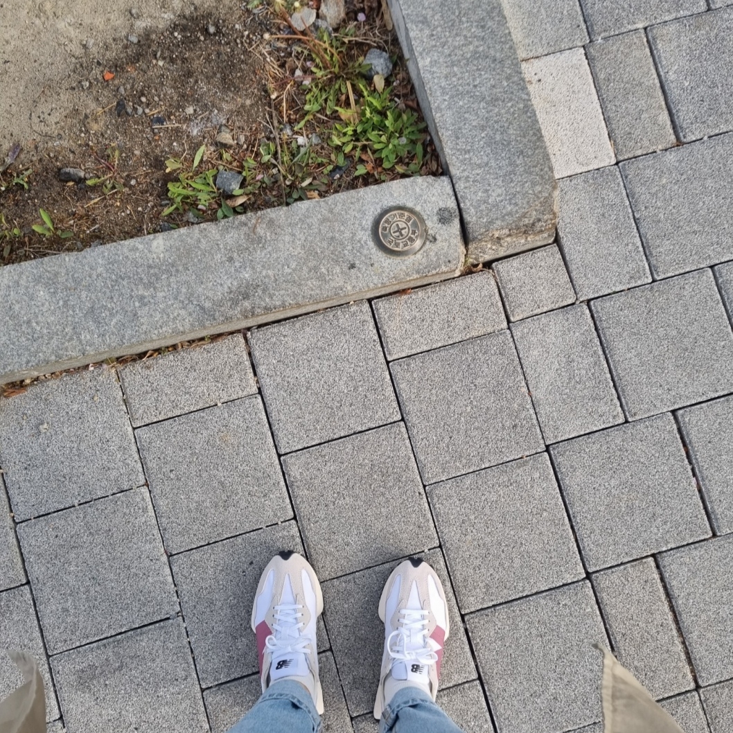 (W) New Balance 327 Gray Rose 착용 스타일