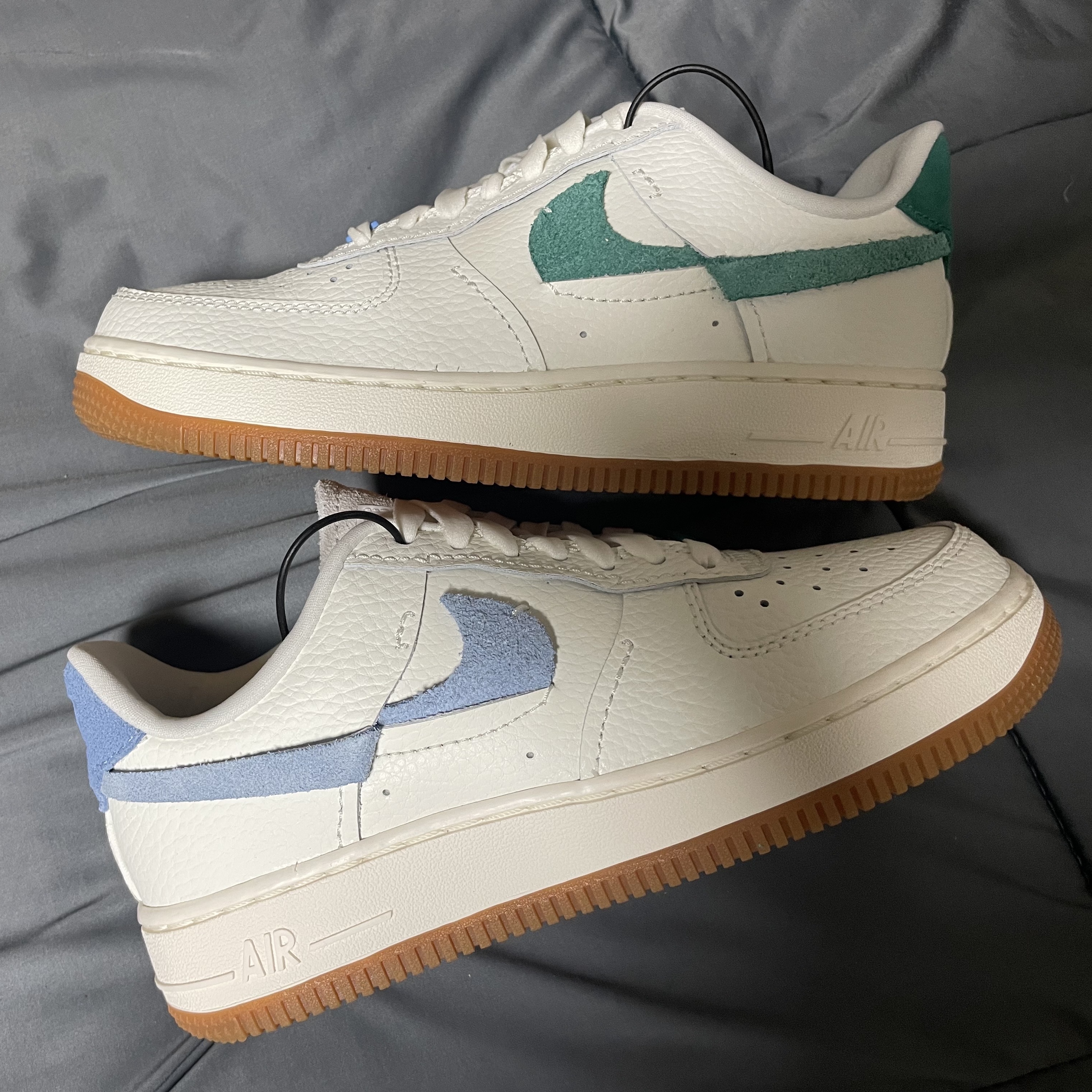 (W) Nike Air Force 1 Vandalized Sail Mystic Green 착용 스타일