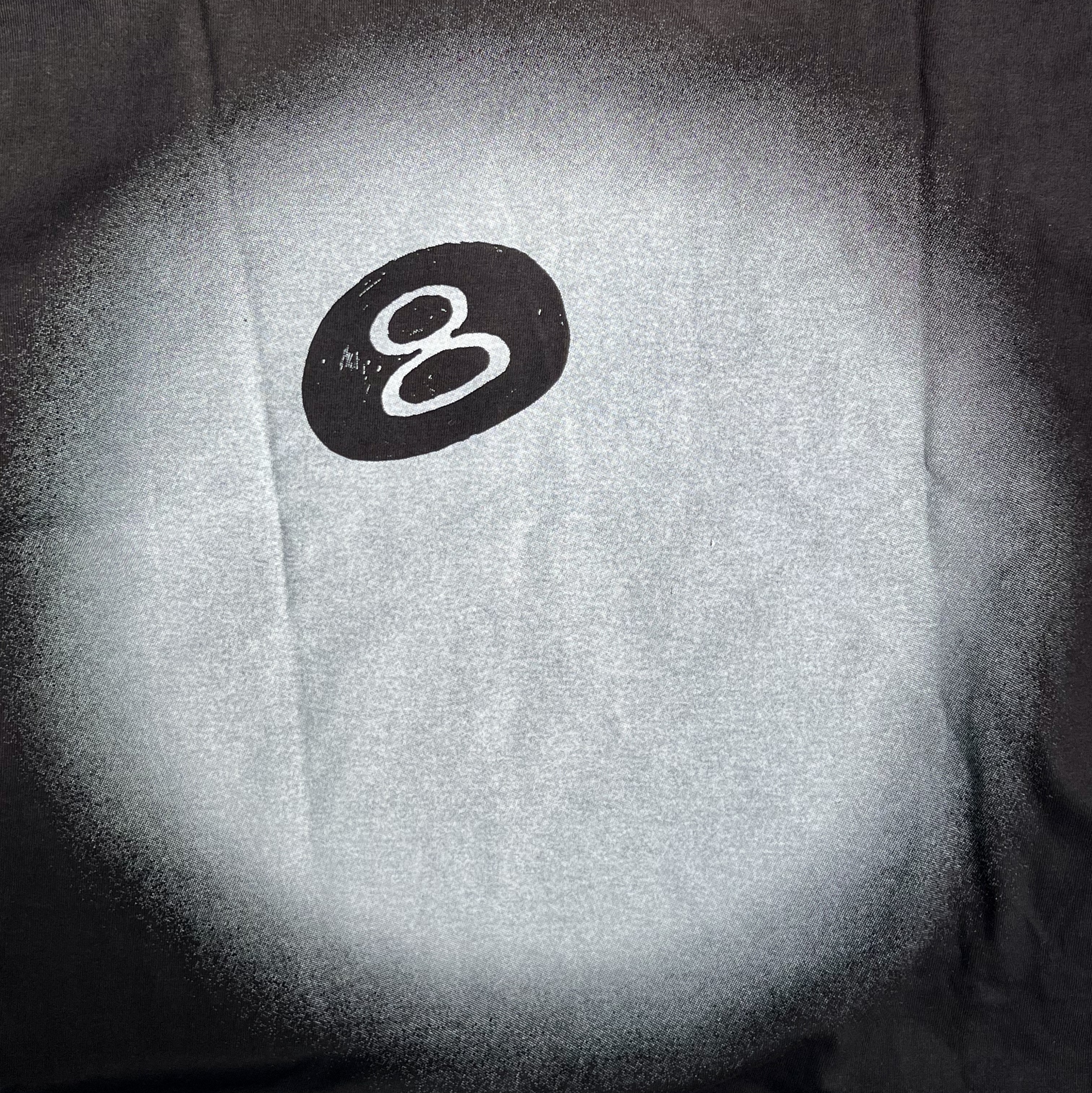 Stussy 8 Ball Fade T-Shirt Black 착용 스타일 - 2
