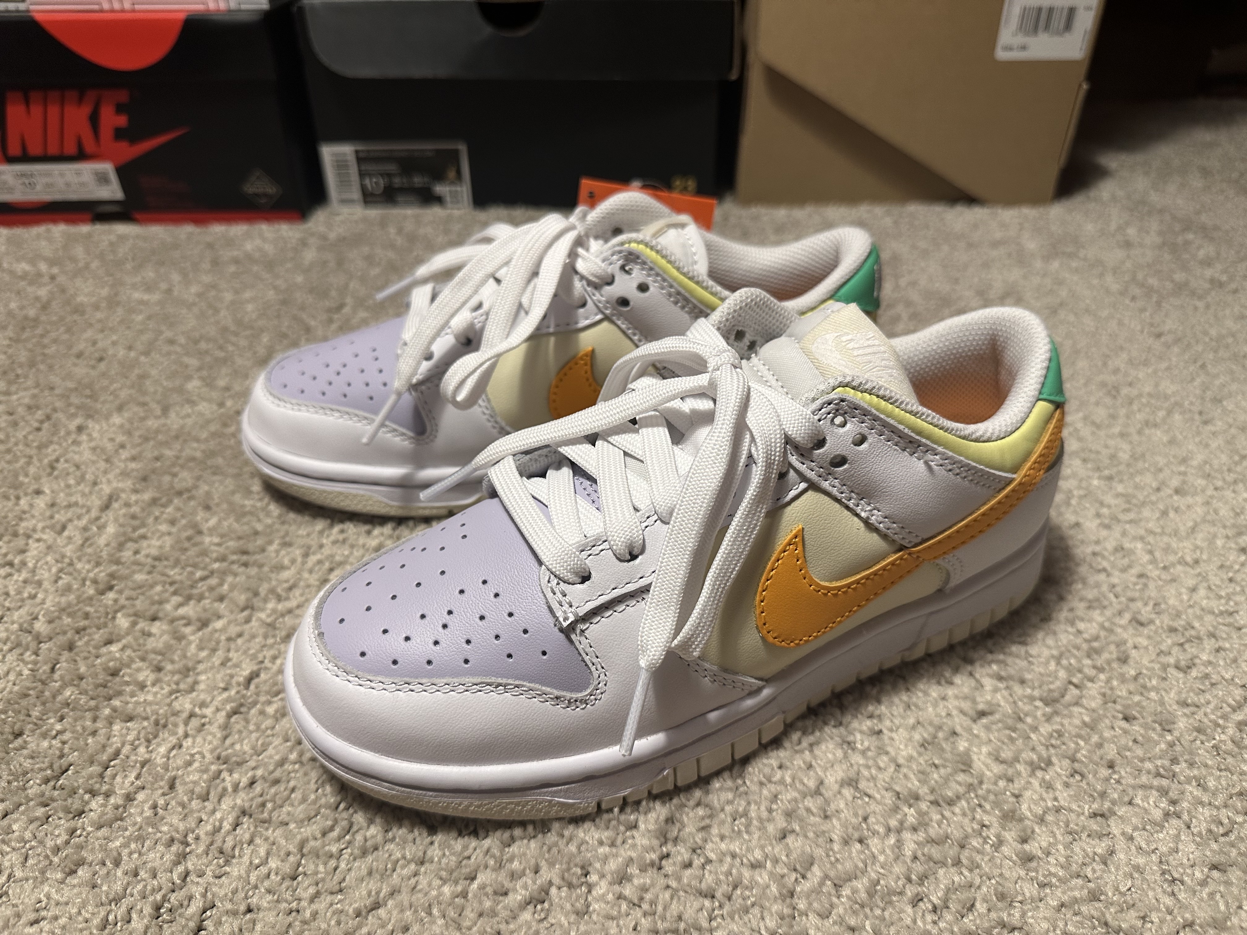 (W) Nike Dunk Low Spring Mix 착용 스타일 - 1