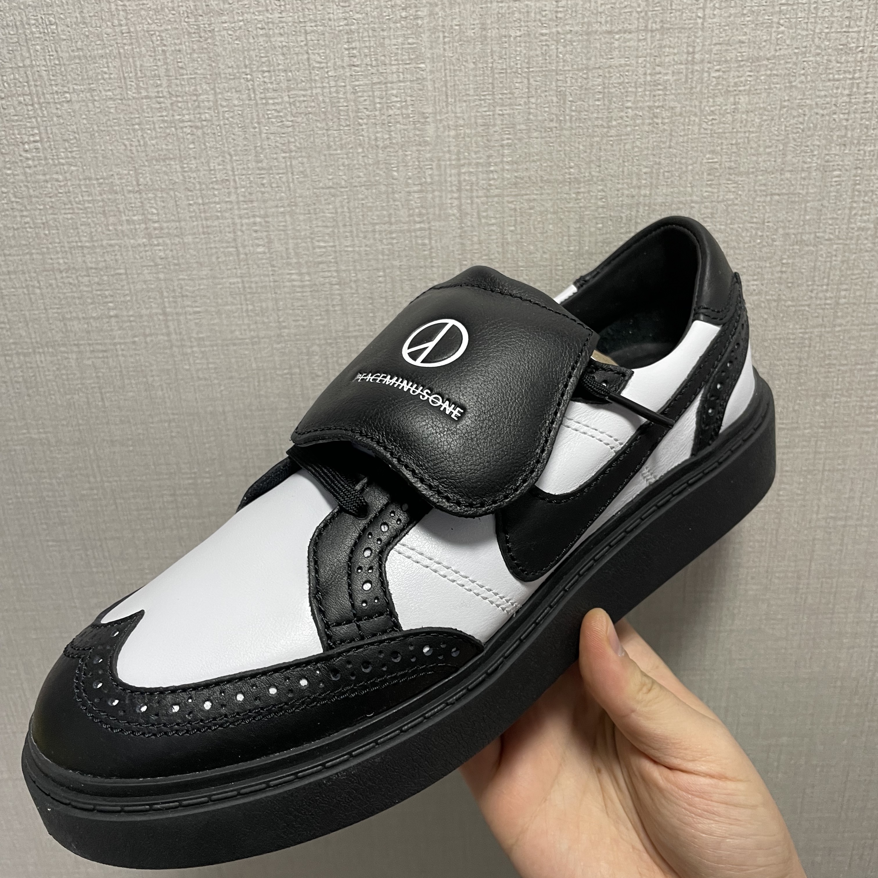 Nike x Peaceminusone Kwondo1 Black and White 착용 스타일