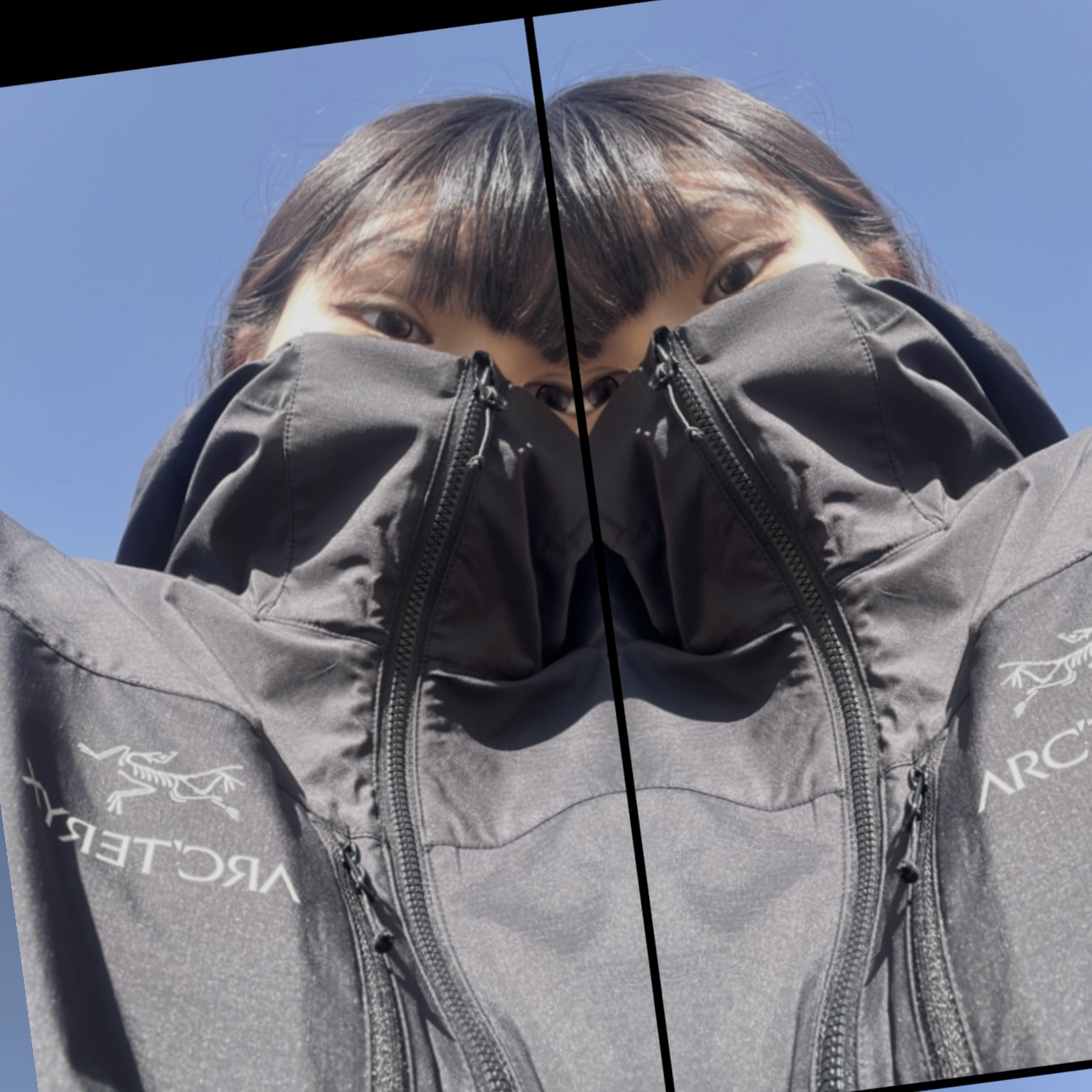 Arc'teryx Squamish Hoody Black 착용 스타일 - 2