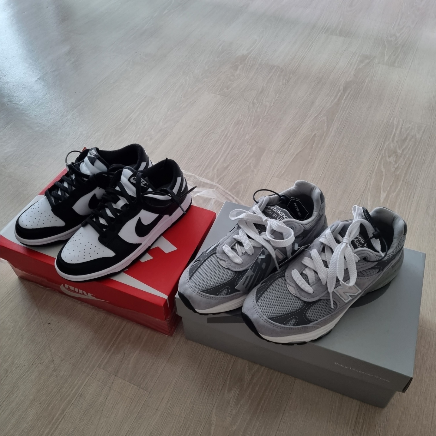 (W) Nike Dunk Low Black 착용 스타일 - 1
