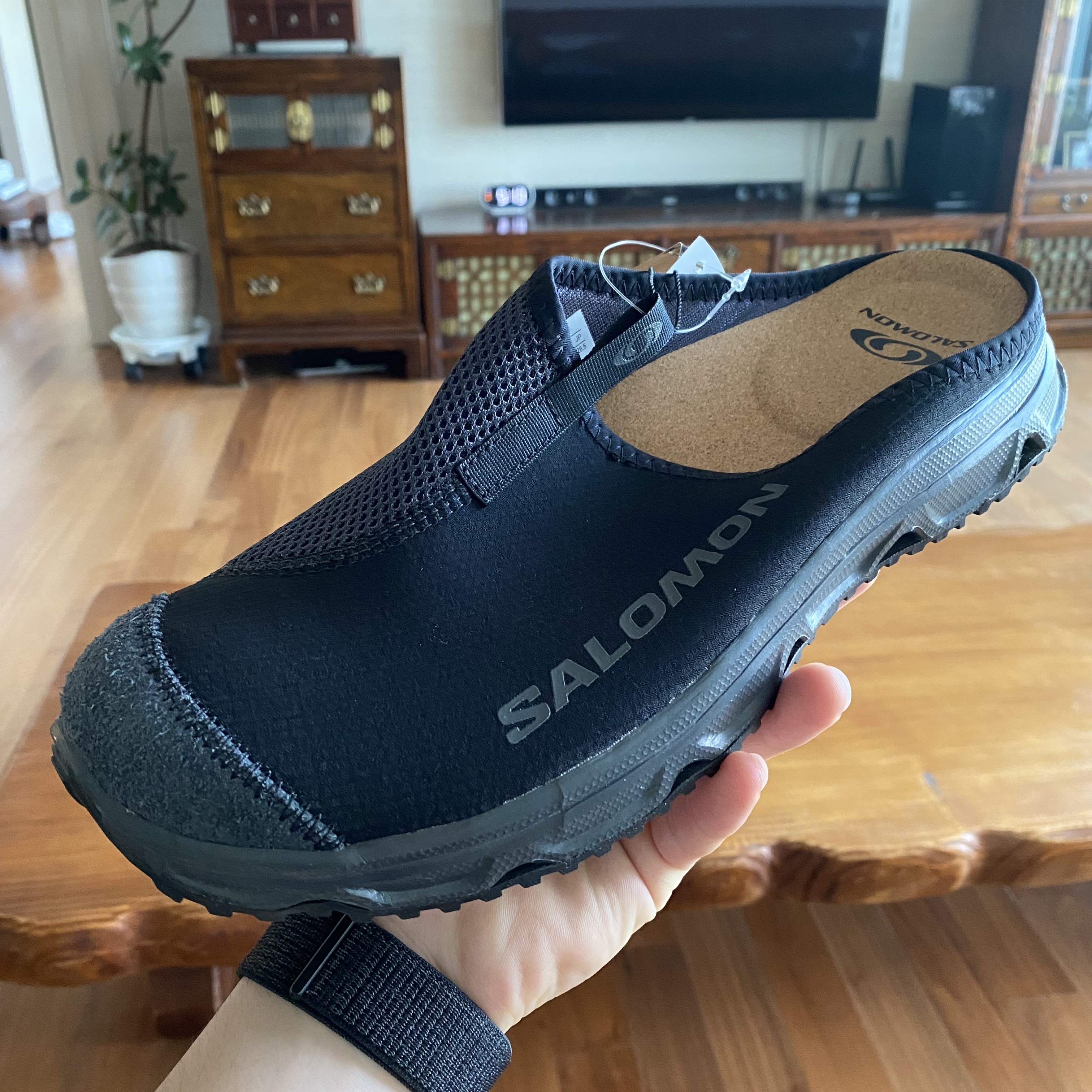 Salomon RX Slide 3.0 Black 착용 스타일 - 1