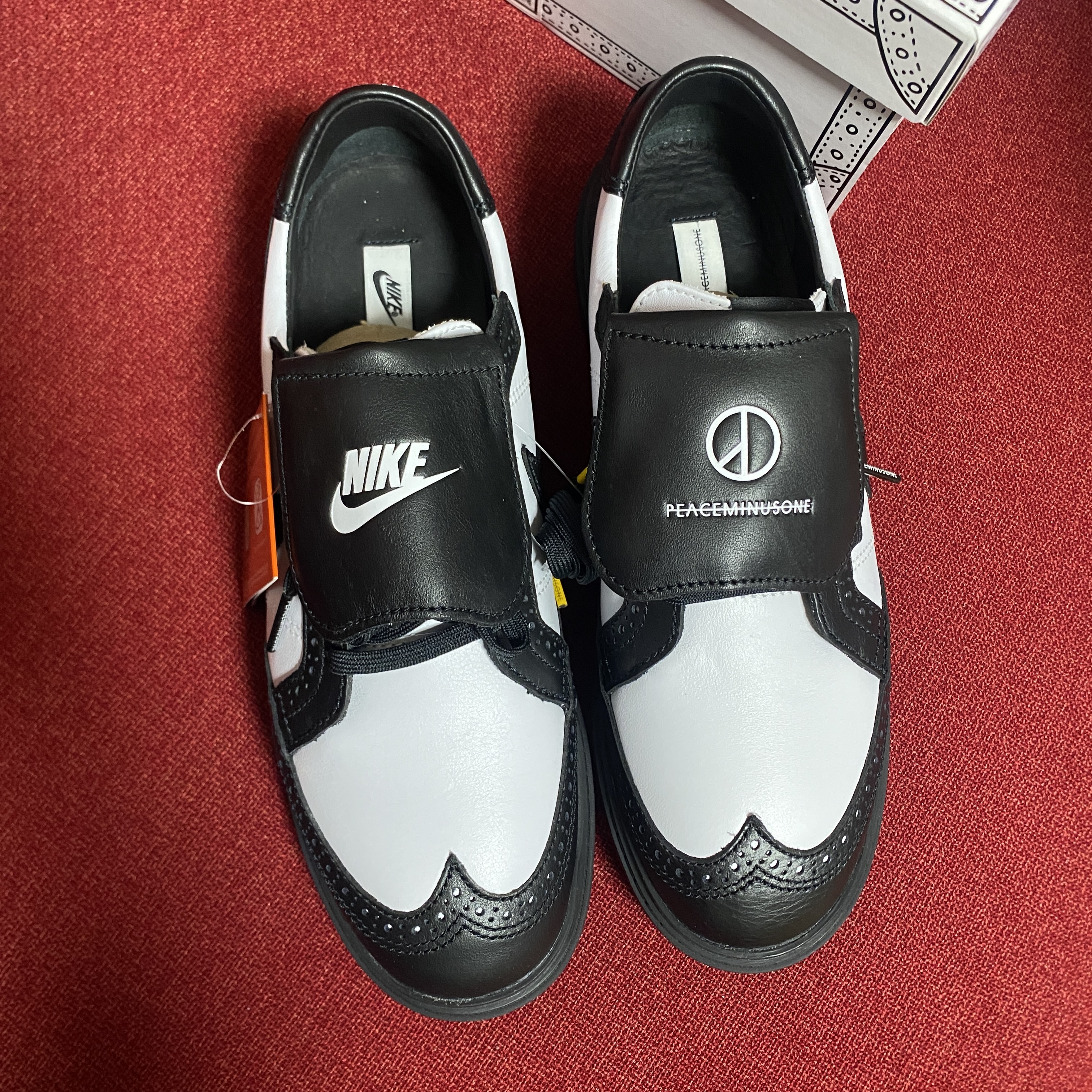 Nike x Peaceminusone Kwondo1 Black and White 착용 스타일 - 1