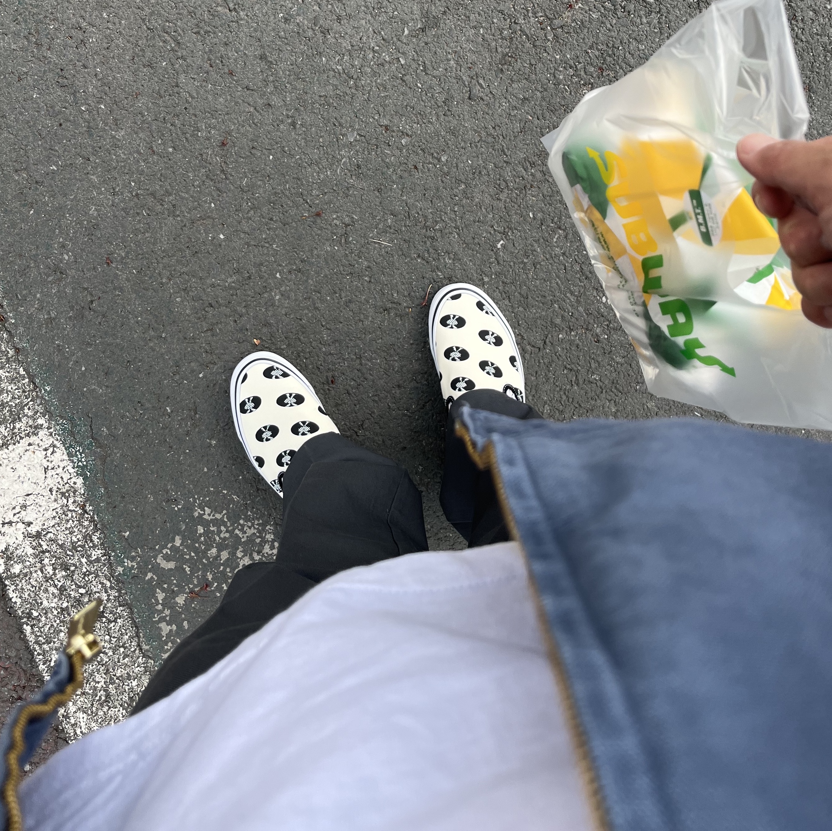 Vans Vault x Wacko Maria Classic Slip-On LX White 착용 스타일