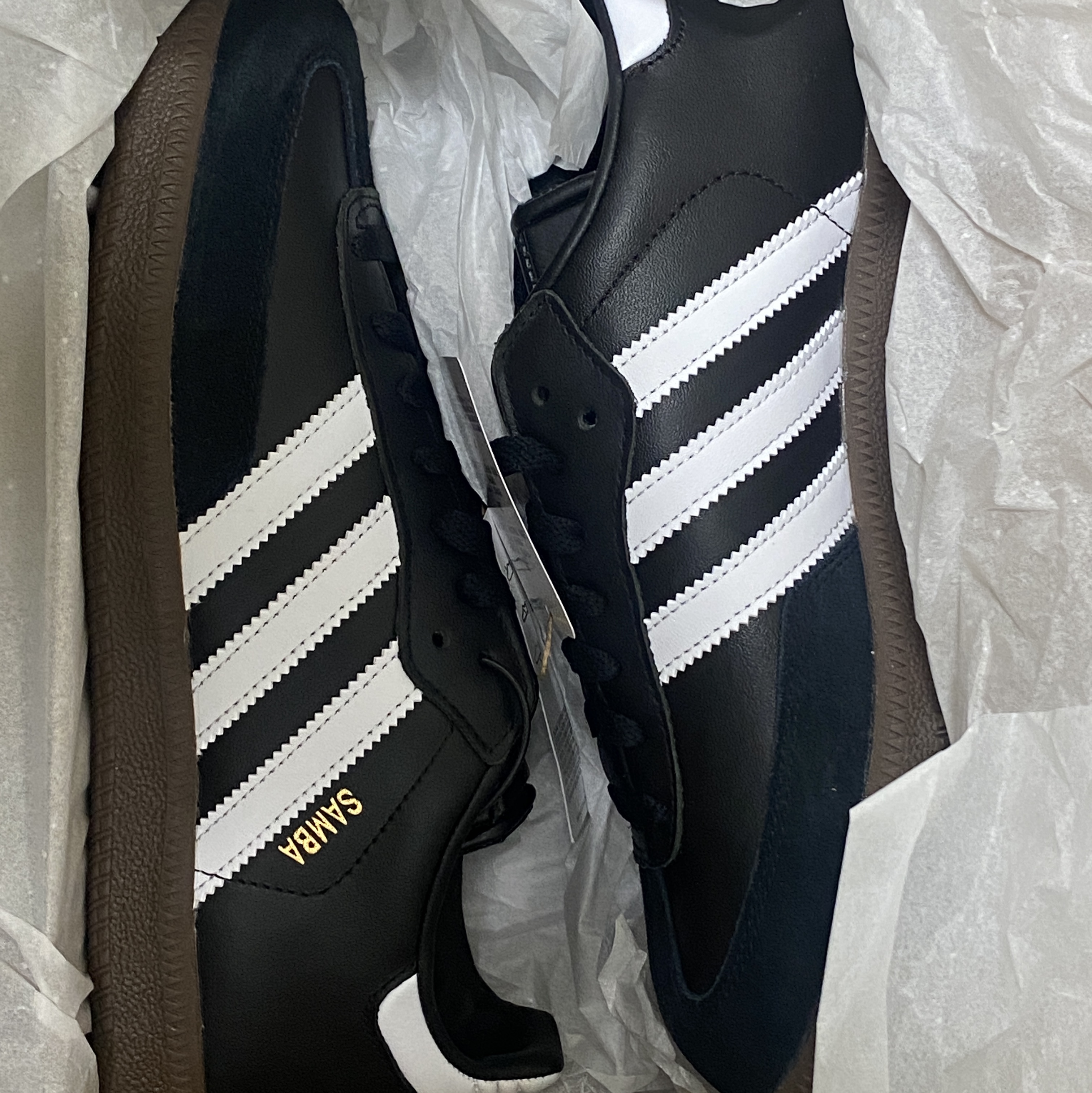 Adidas Samba Leather Core Black 착용 스타일