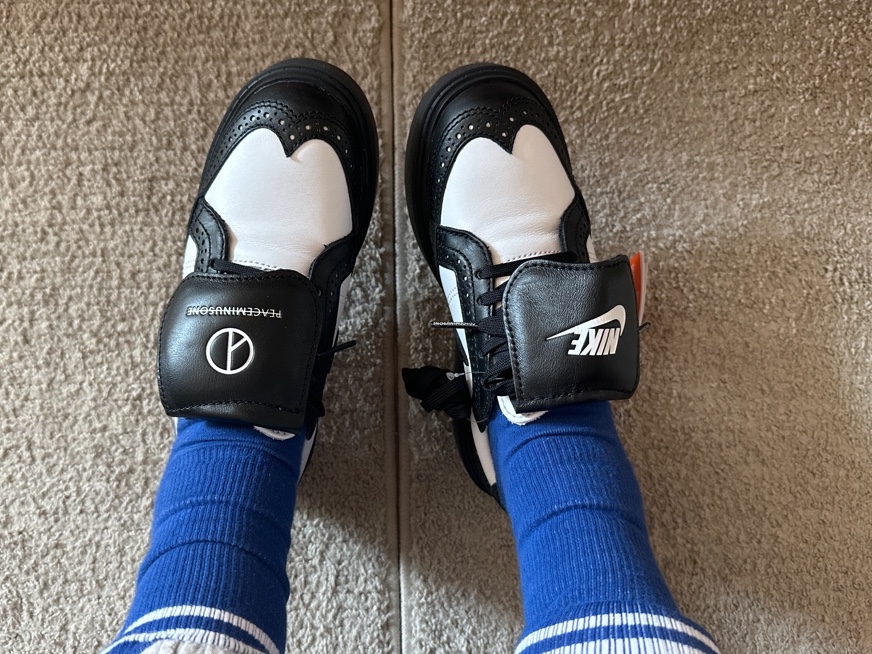 Nike x Peaceminusone Kwondo1 Black and White 착용 스타일 - 5