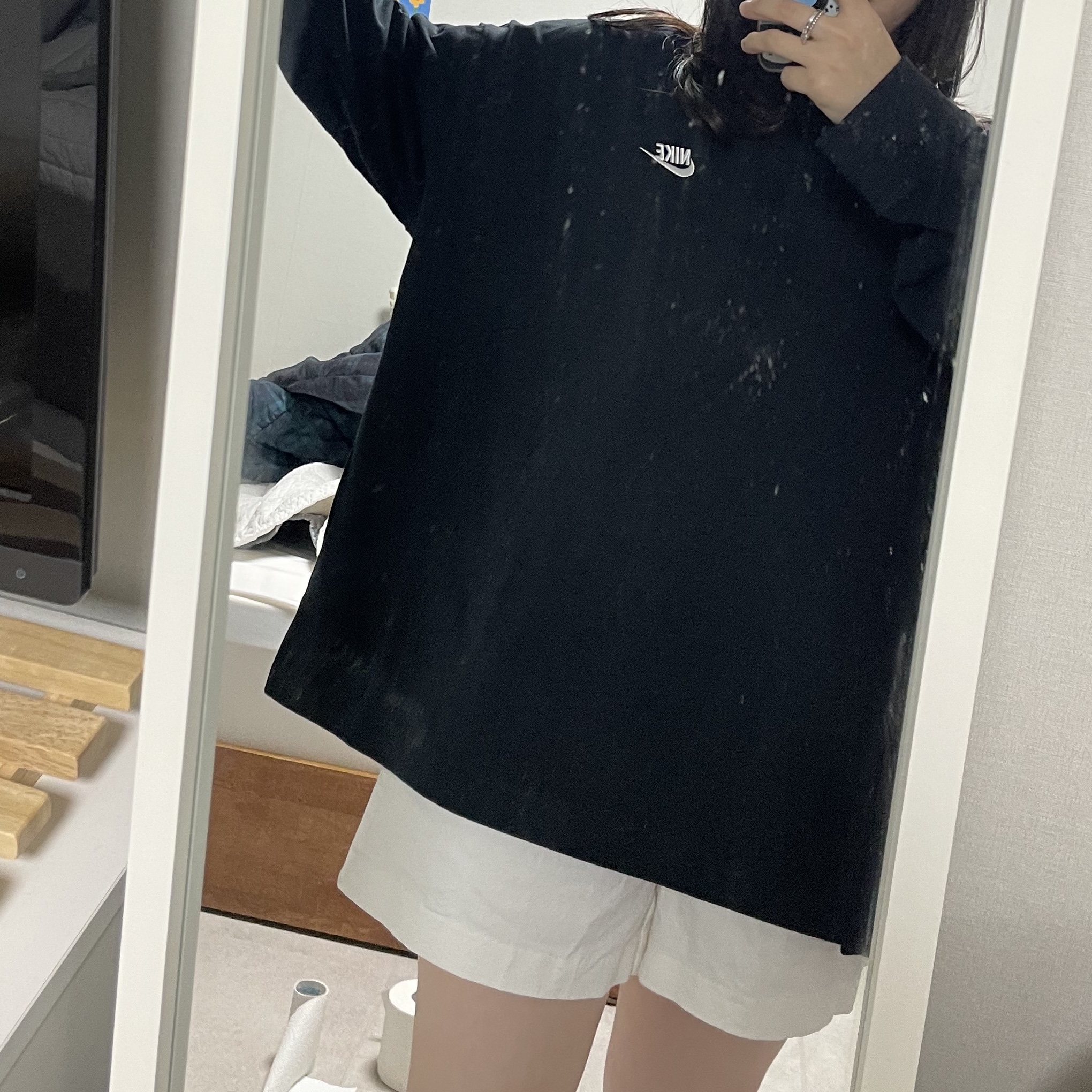 Nike x Peaceminusone LS T-Shirt Black (DR0098-010) 착용 스타일 - 2