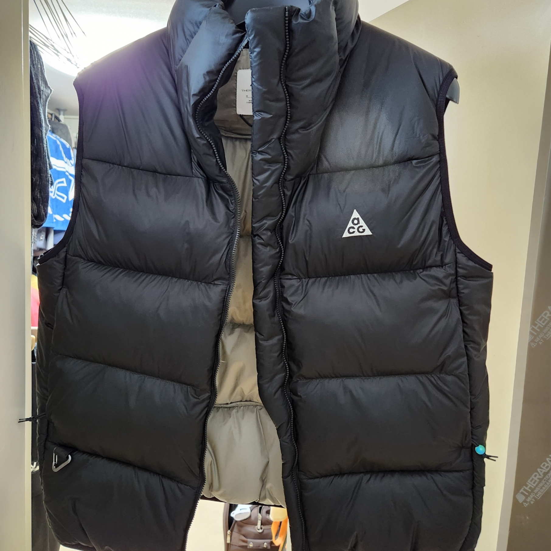 Nike ACG Therma-Fit ADV Lunar Lake Puffer Vest Black - Asia 착용 스타일