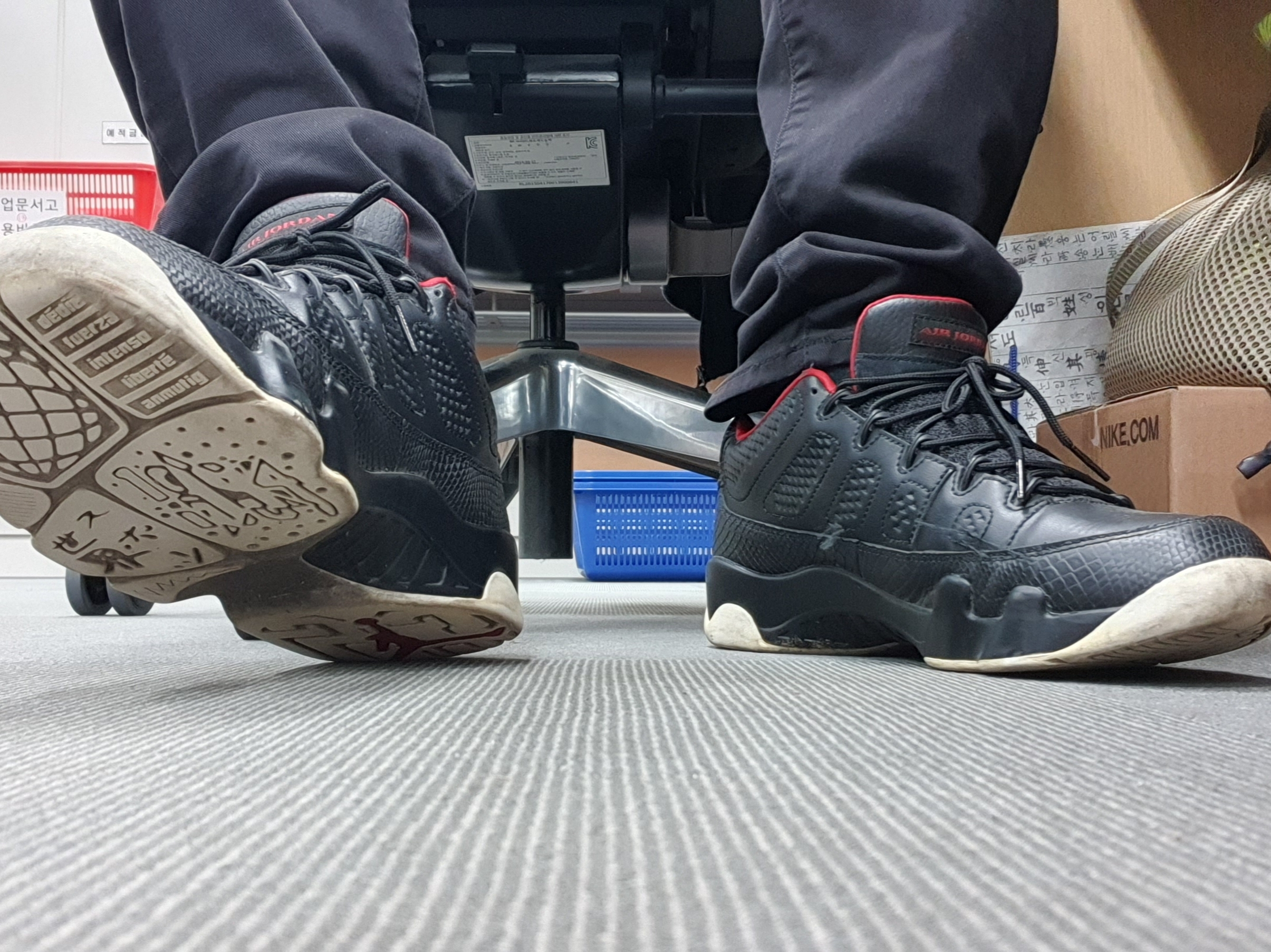 Jordan 9 Retro Low Snakeskin 착용 스타일