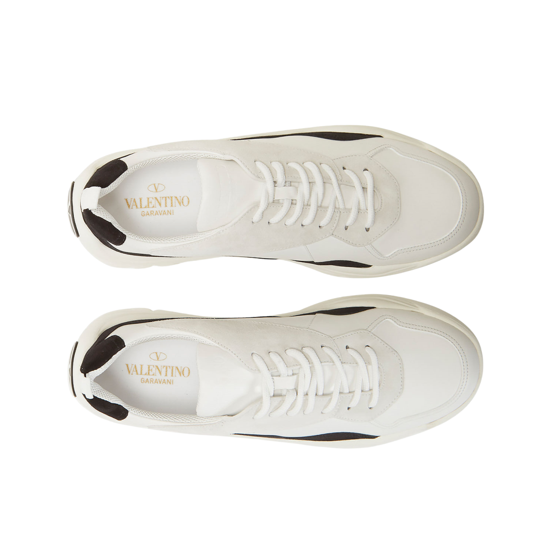 발렌티노 송아지 가죽 검보이 스니커즈 화이트 블랙(Valentino Gumboy Calfskin Sneakers White Black) - 3
