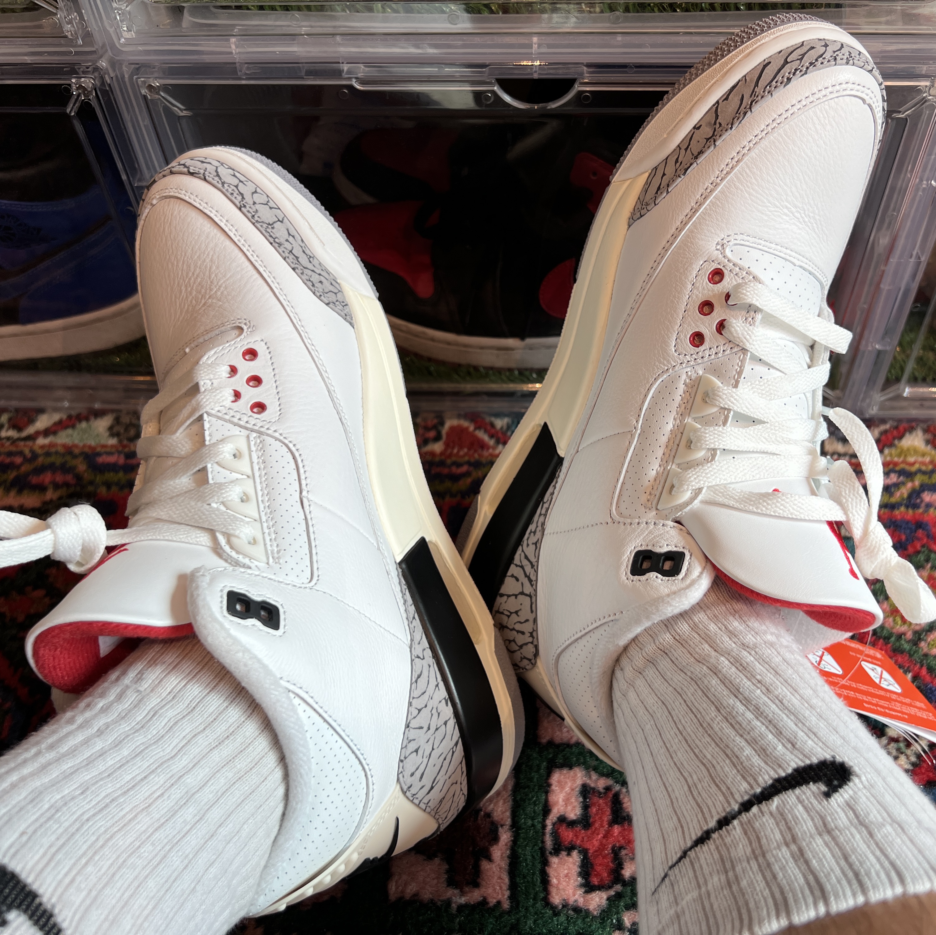 Jordan 3 Retro White Cement Reimagined 착용 스타일 - 2