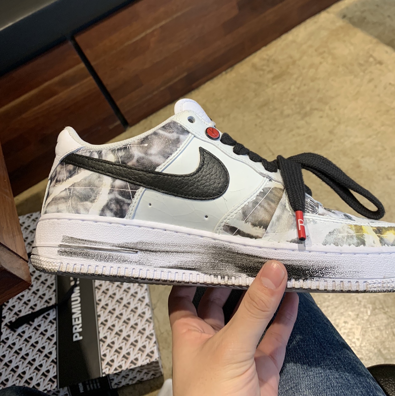 Nike x Peaceminusone Air Force 1 Low Para-Noise 2.0 착용 스타일