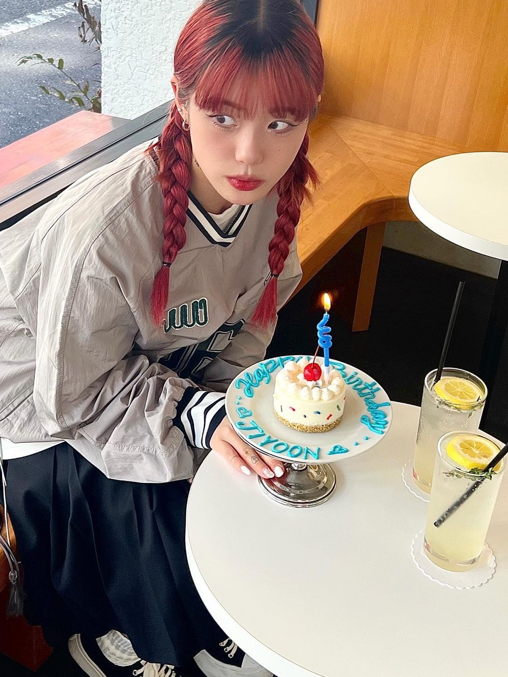 Nieeh 1996 Oversize Fit Gray, Nieeh 1996 Navy 착용 스타일