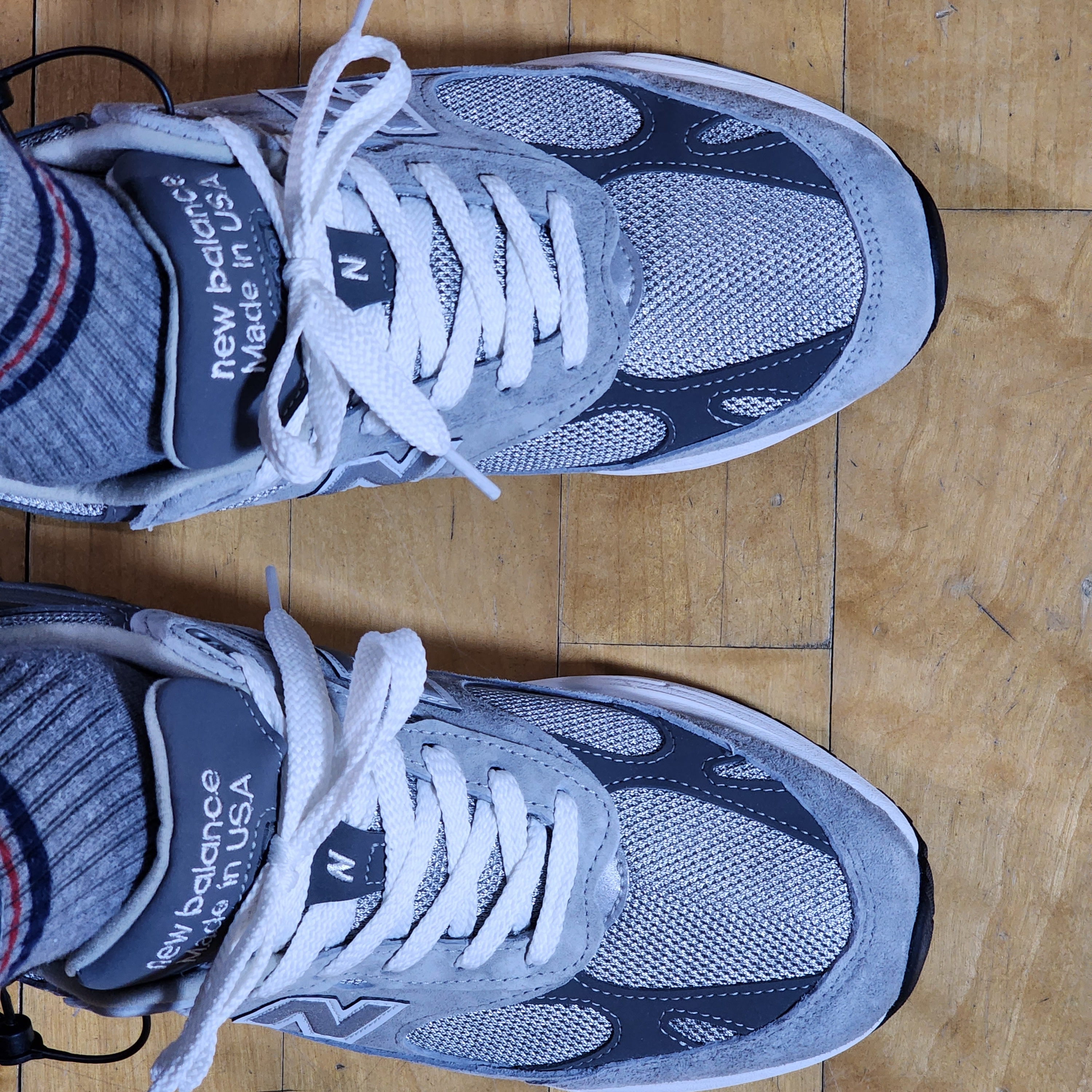New Balance 993 Made in USA Grey - D Standard 착용 스타일