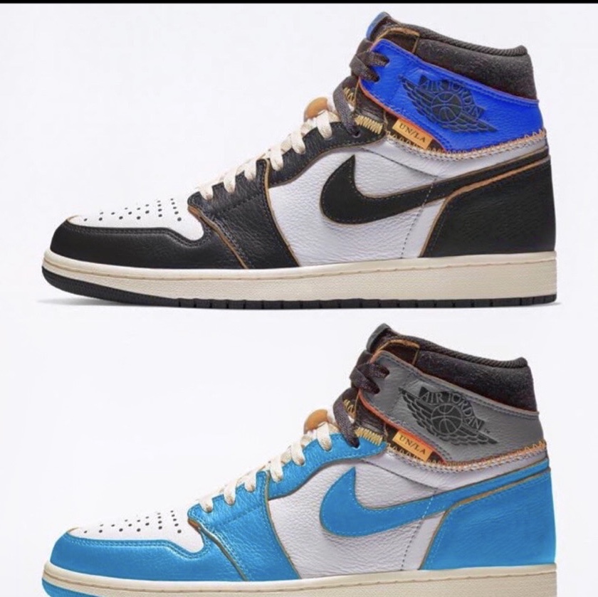 Jordan 1 x Union Retro High Blue Toe, Jordan 1 x Union Retro High Black Toe 착용 스타일 - 1