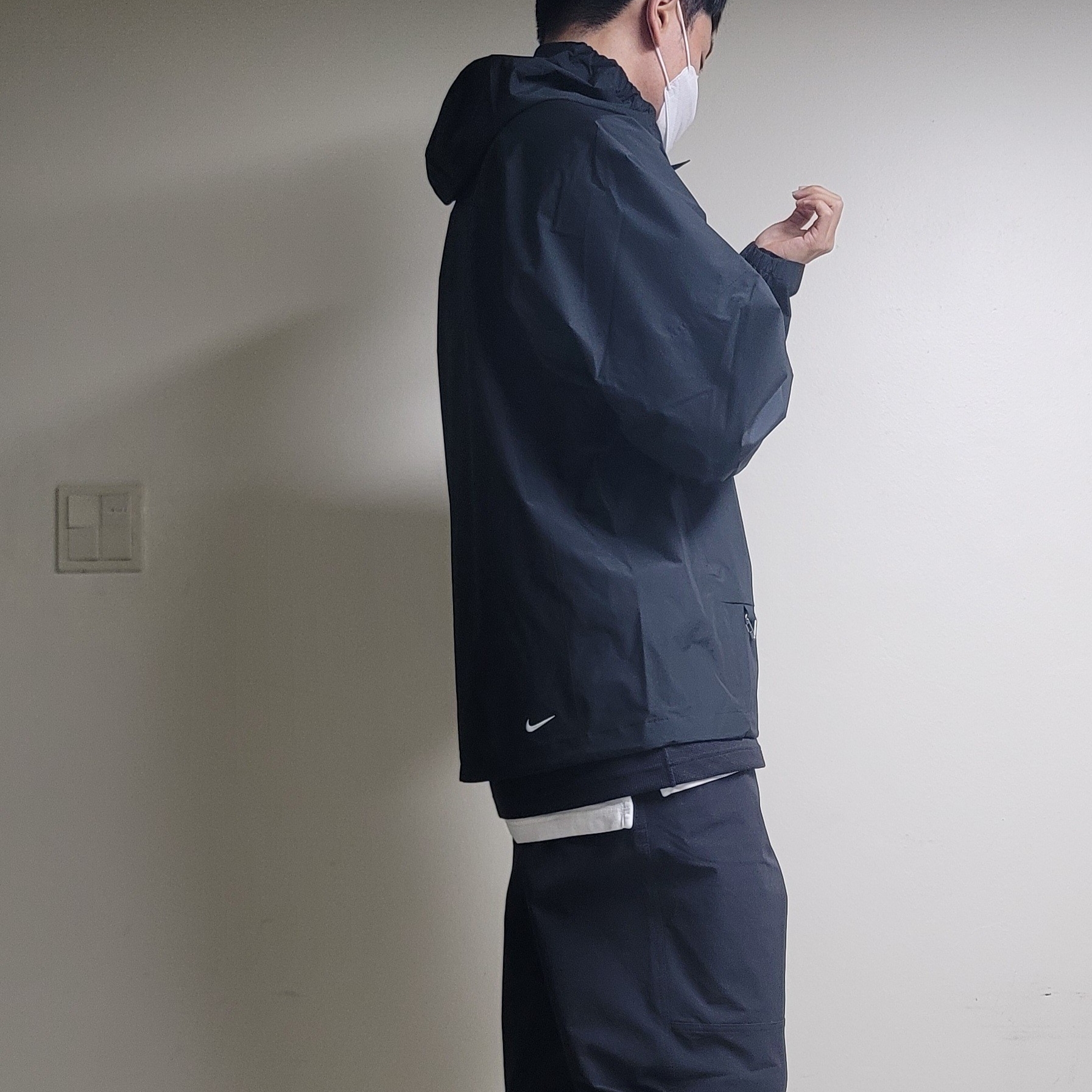 Nike ACG Storm-Fit ADV Cascade Rains Full Zip Jacket Black - Asia, Nike ACG Aisen Penny Pack 3L White Photon Dust 착용 스타일 - 4