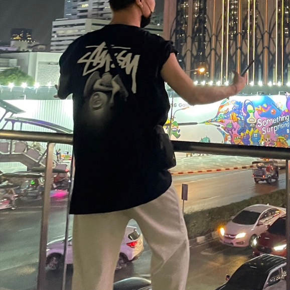 Stussy Angel T-Shirt Black, Nike x Space Jam: A New Legacy Air Force 1 '07 Tune Squad 착용 스타일 - 2