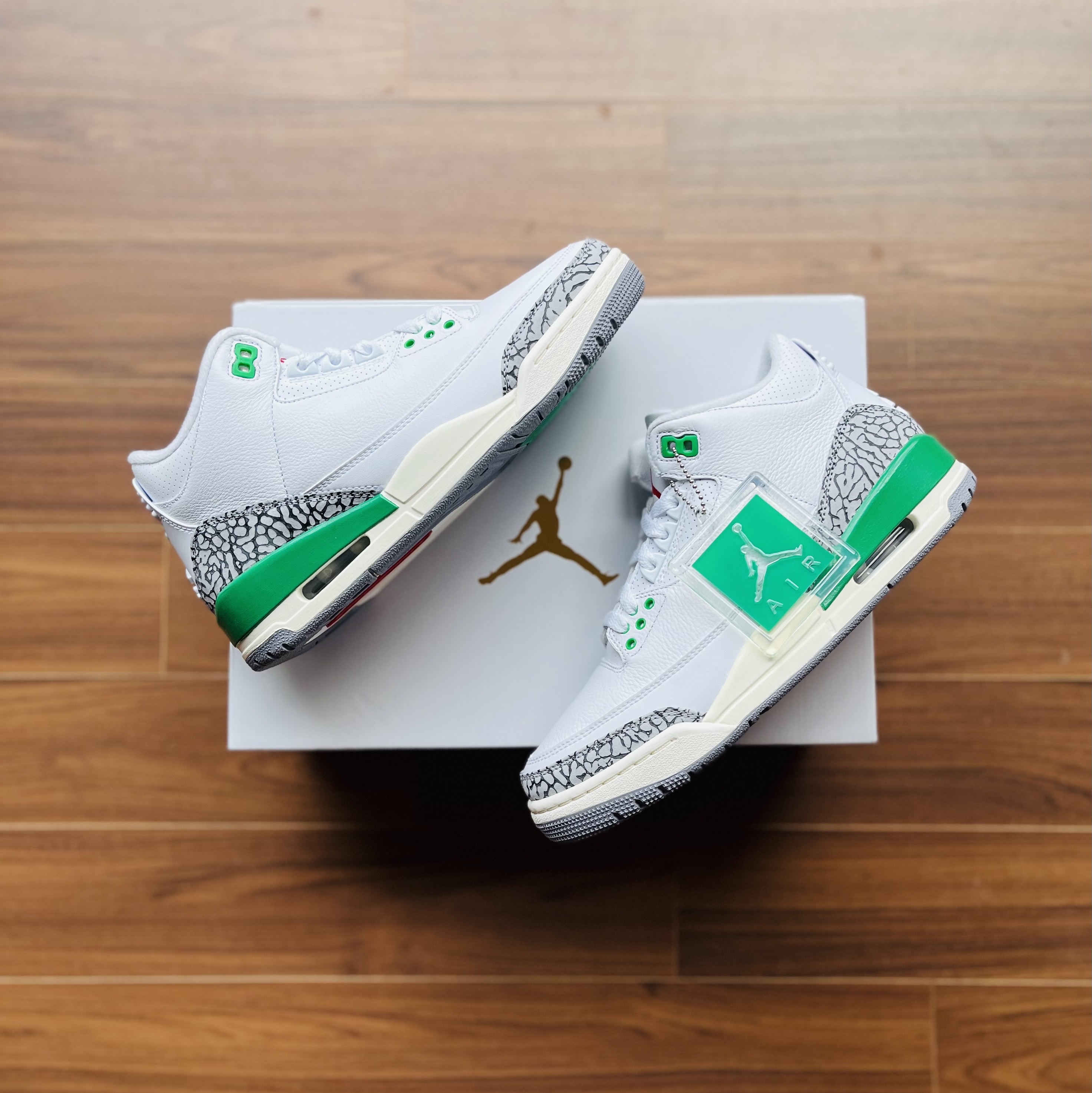 (W) Jordan 3 Retro Lucky Green 착용 스타일